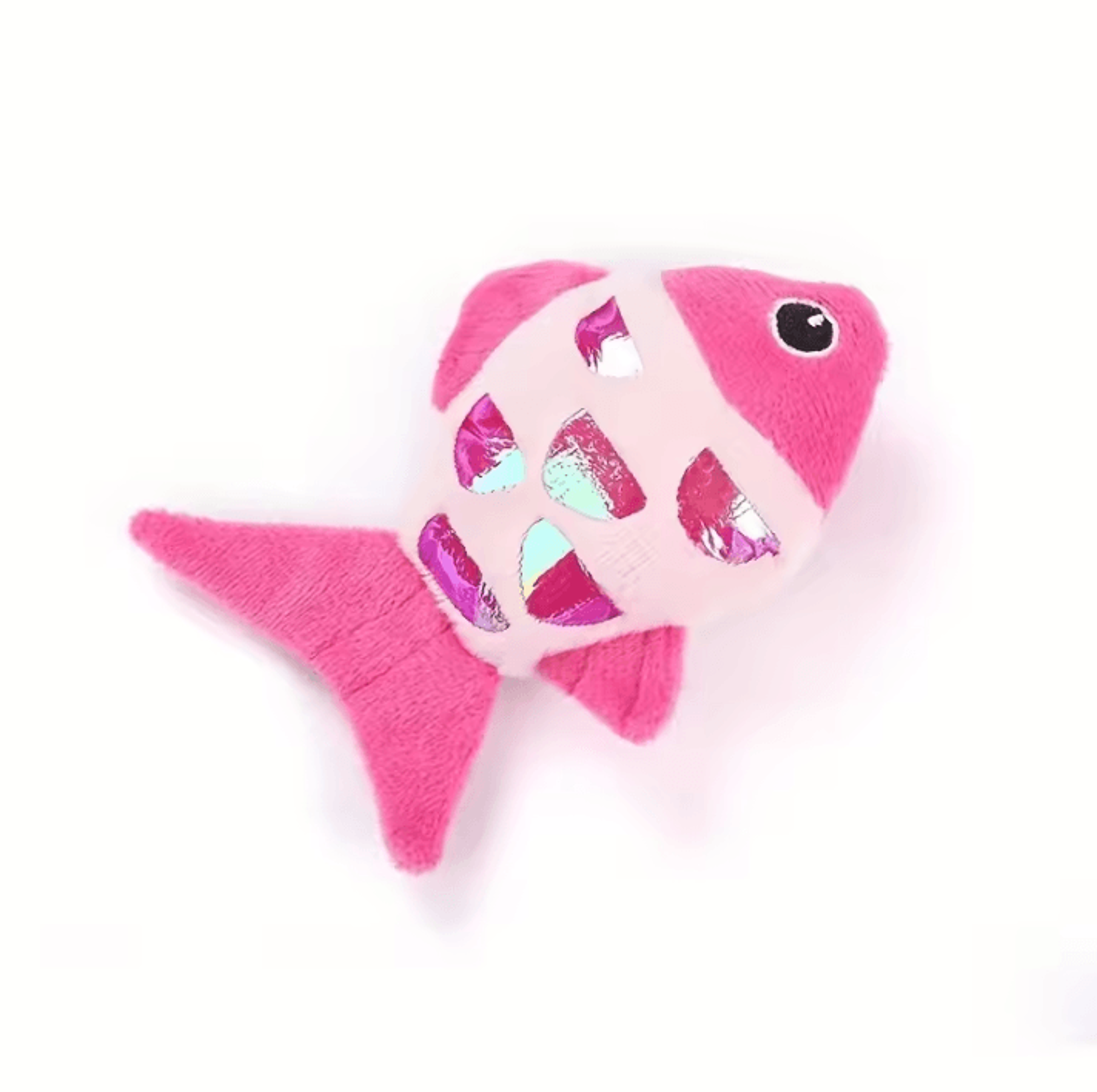 crinklecatch fish catnip kicker toy