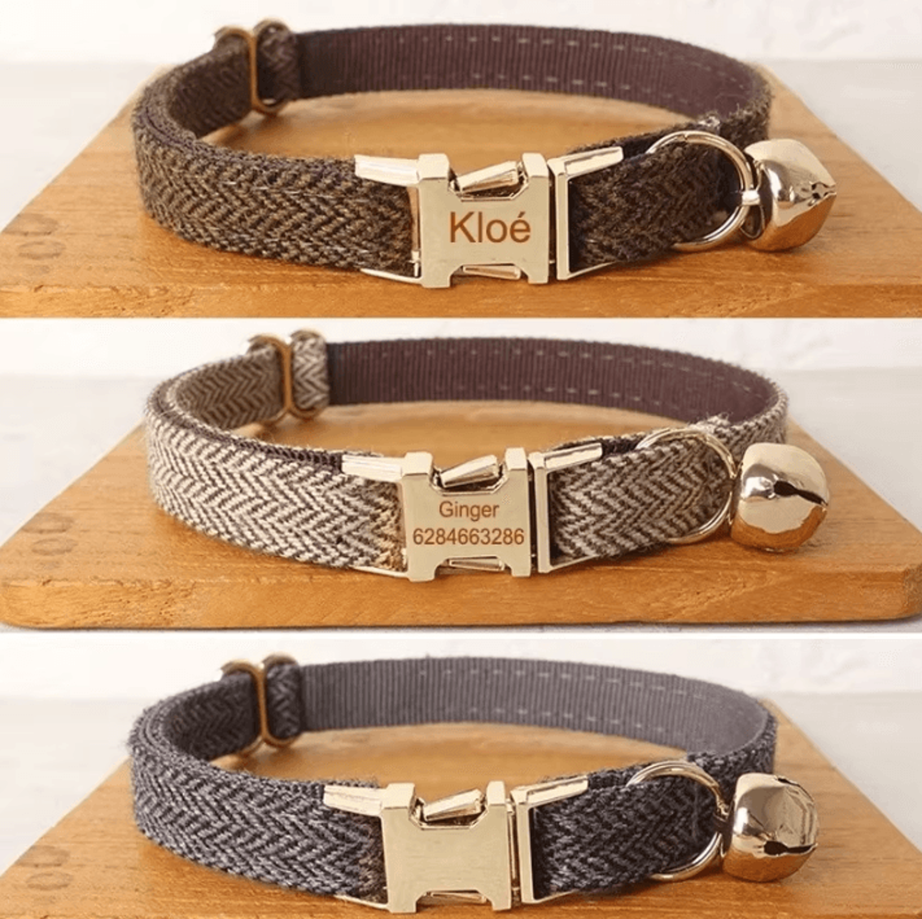 dapperpaws personalized bow tie pet collar