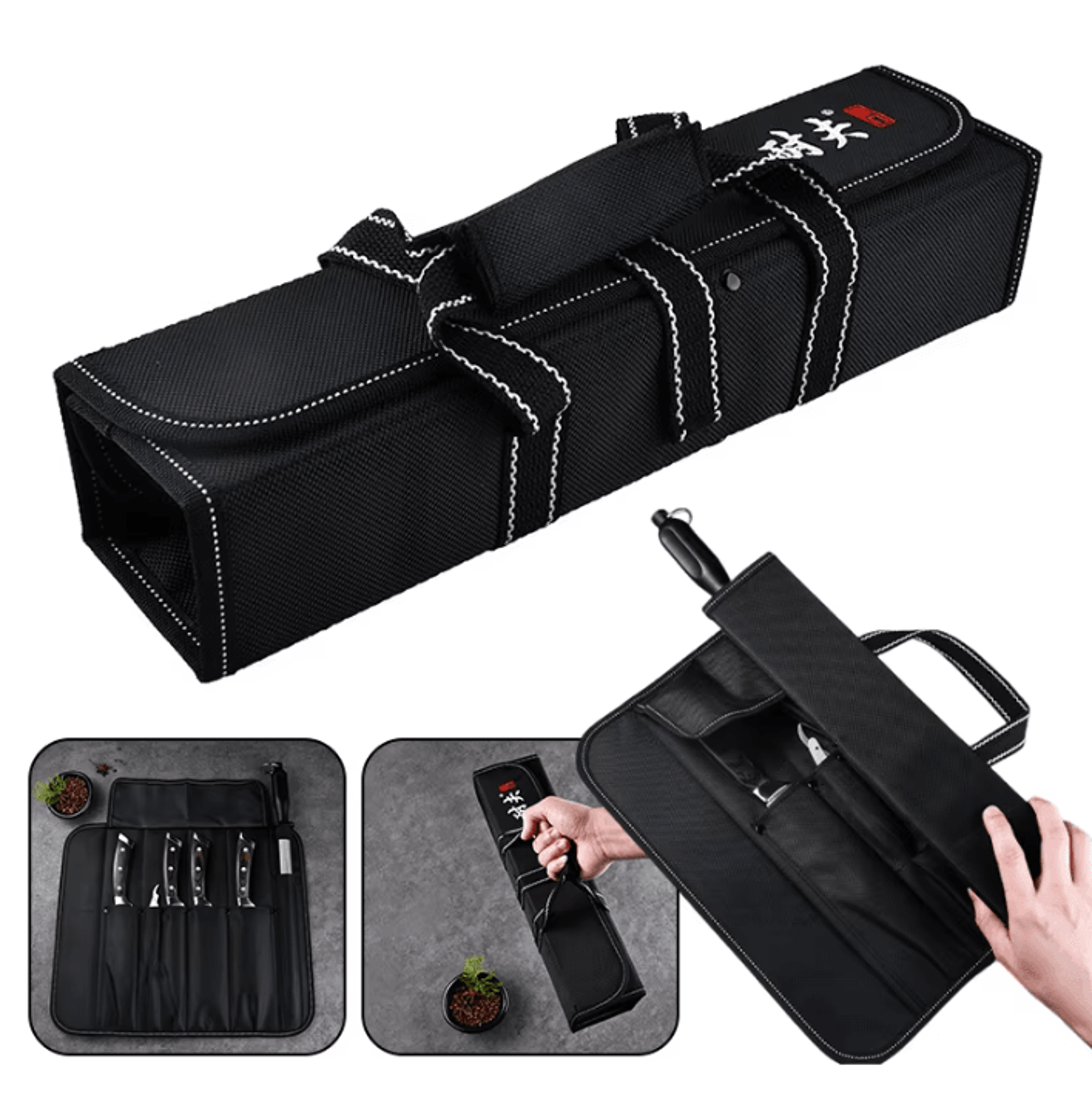 chefguard 6-pocket knife roll storage bag