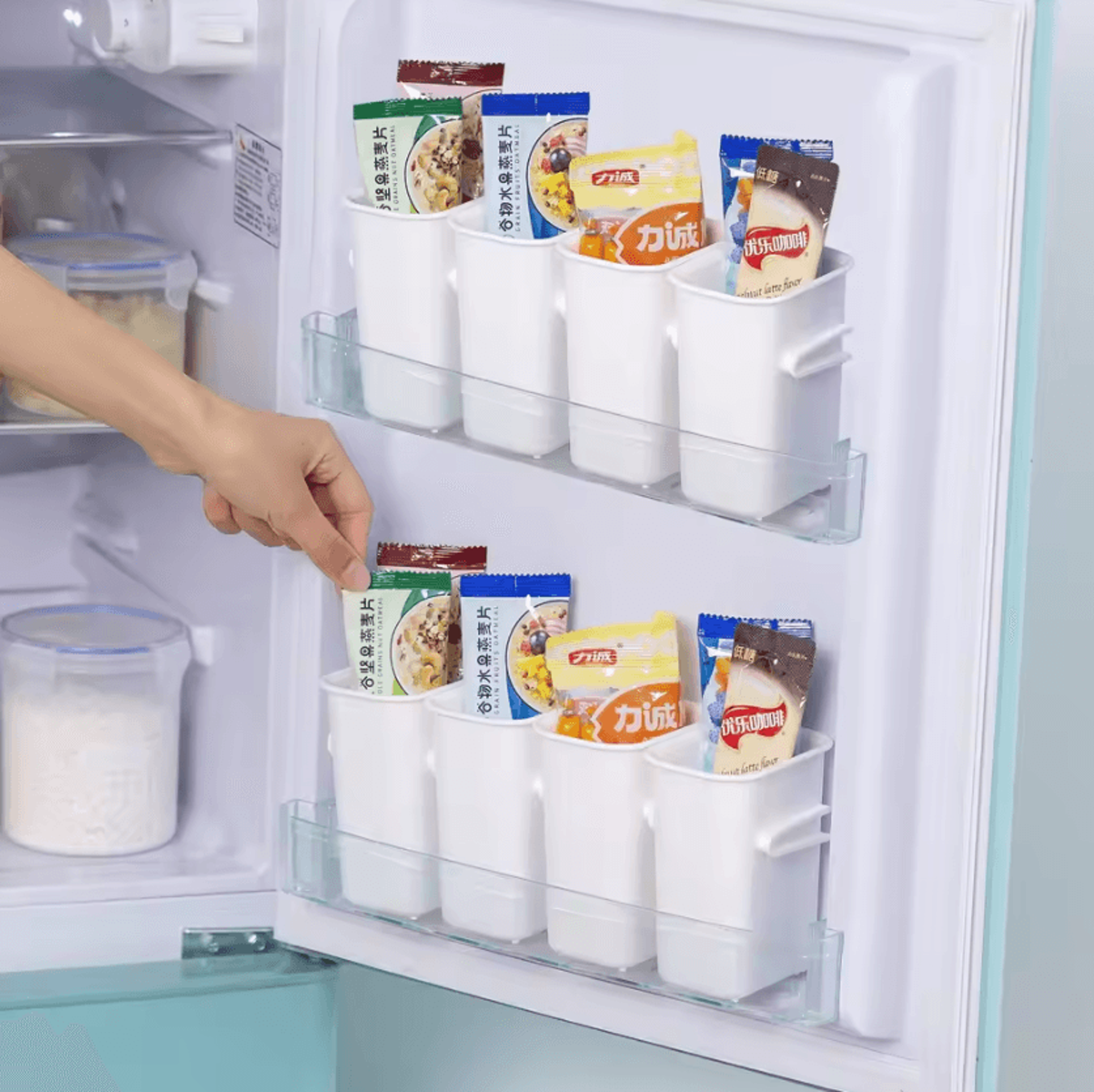 freshsort refrigerator storage bins & food classification organizers
