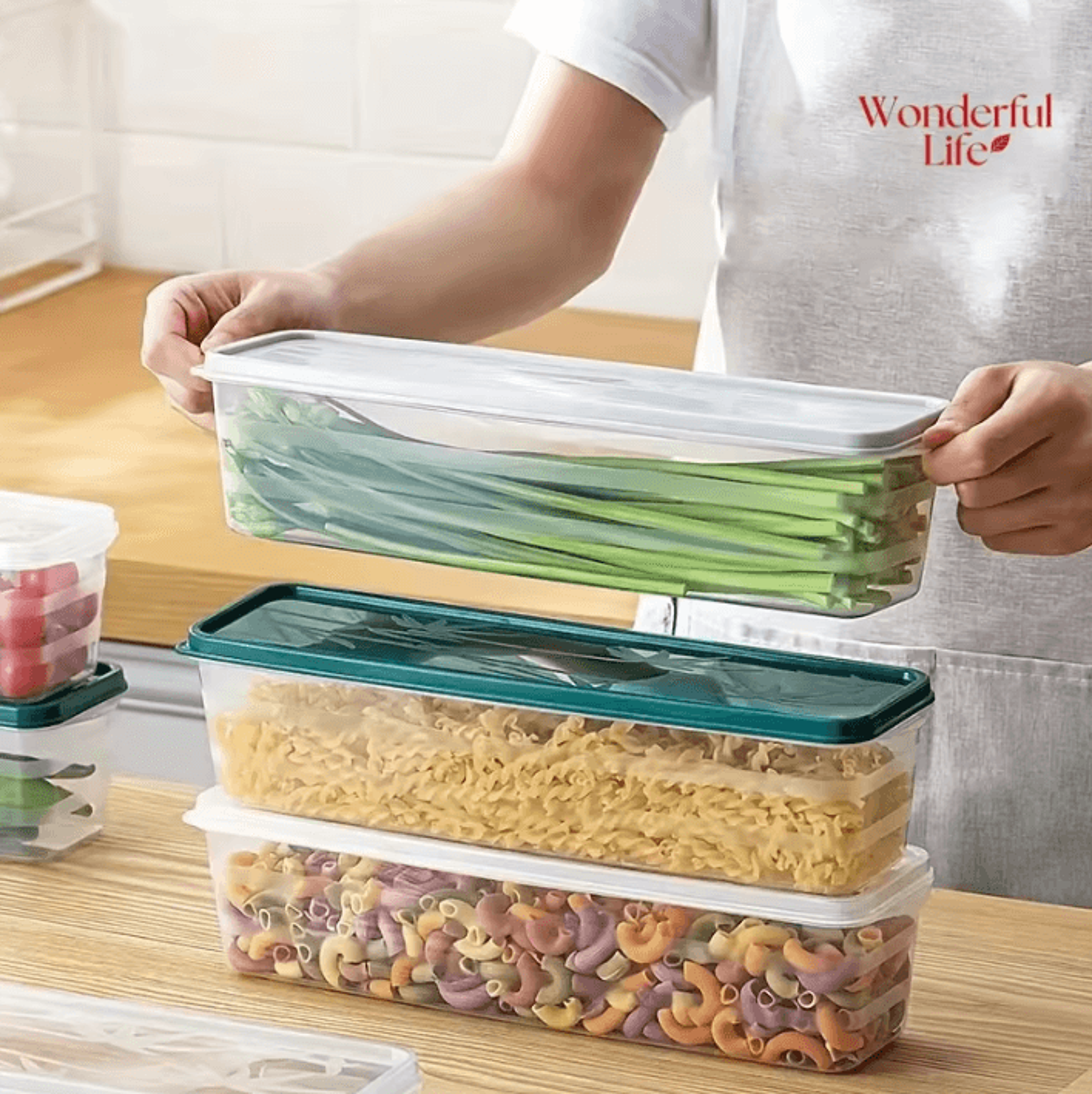freshlock produce keeper fridge storage container with lid
