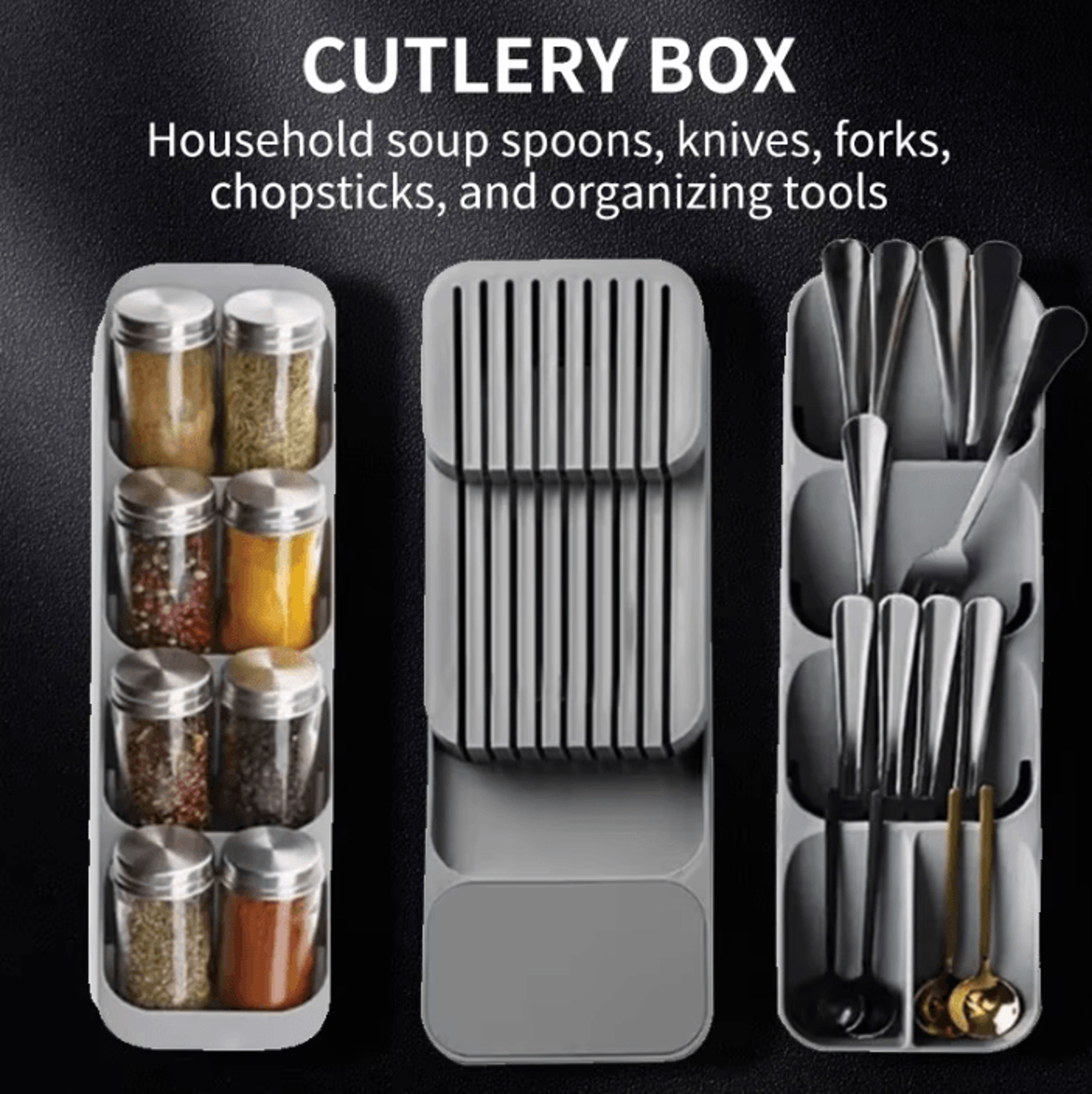 smartspace kitchen cutlery & knife drawer organizer