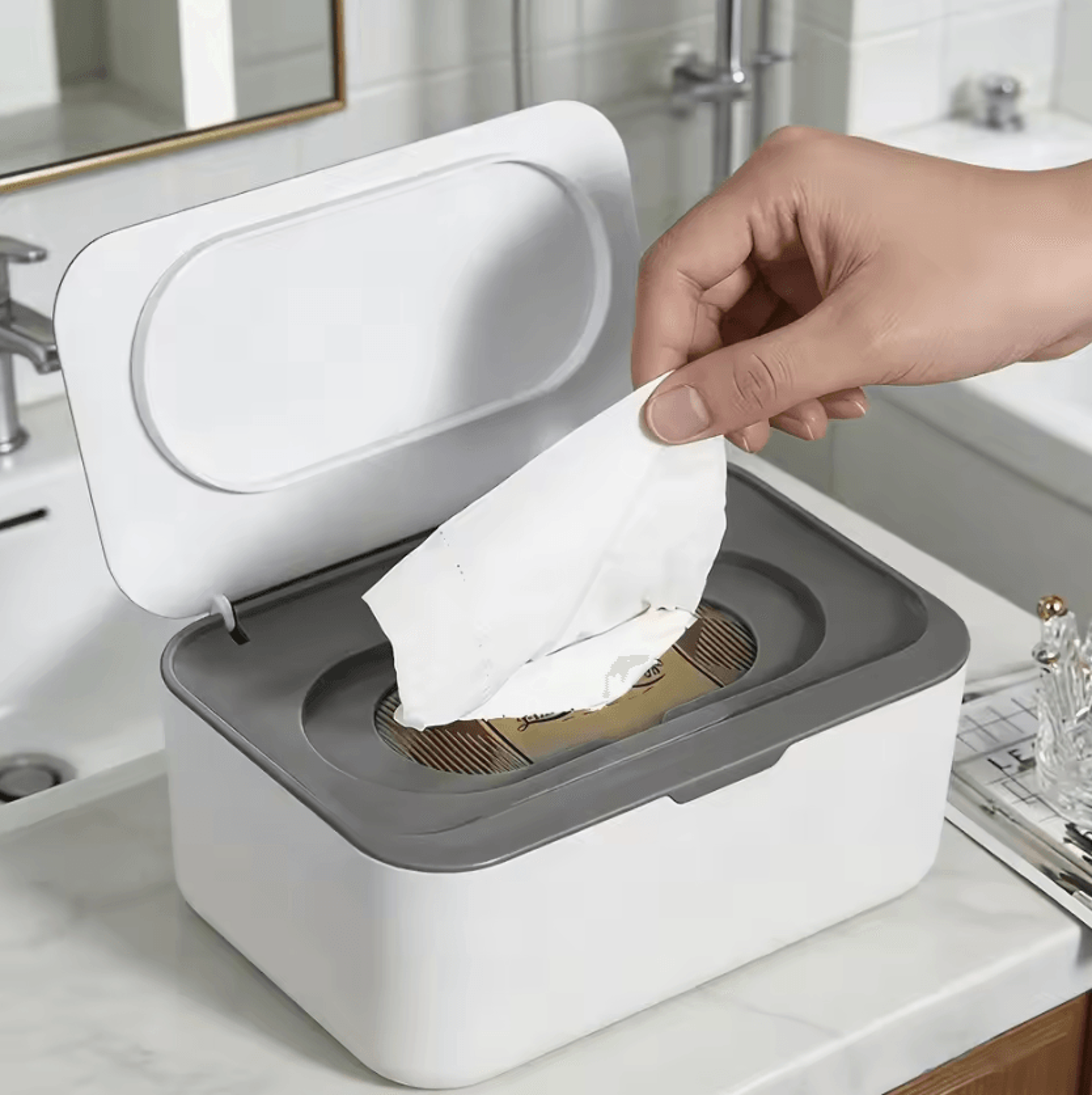 sealfresh large-capacity baby wipes & wet tissue storage box