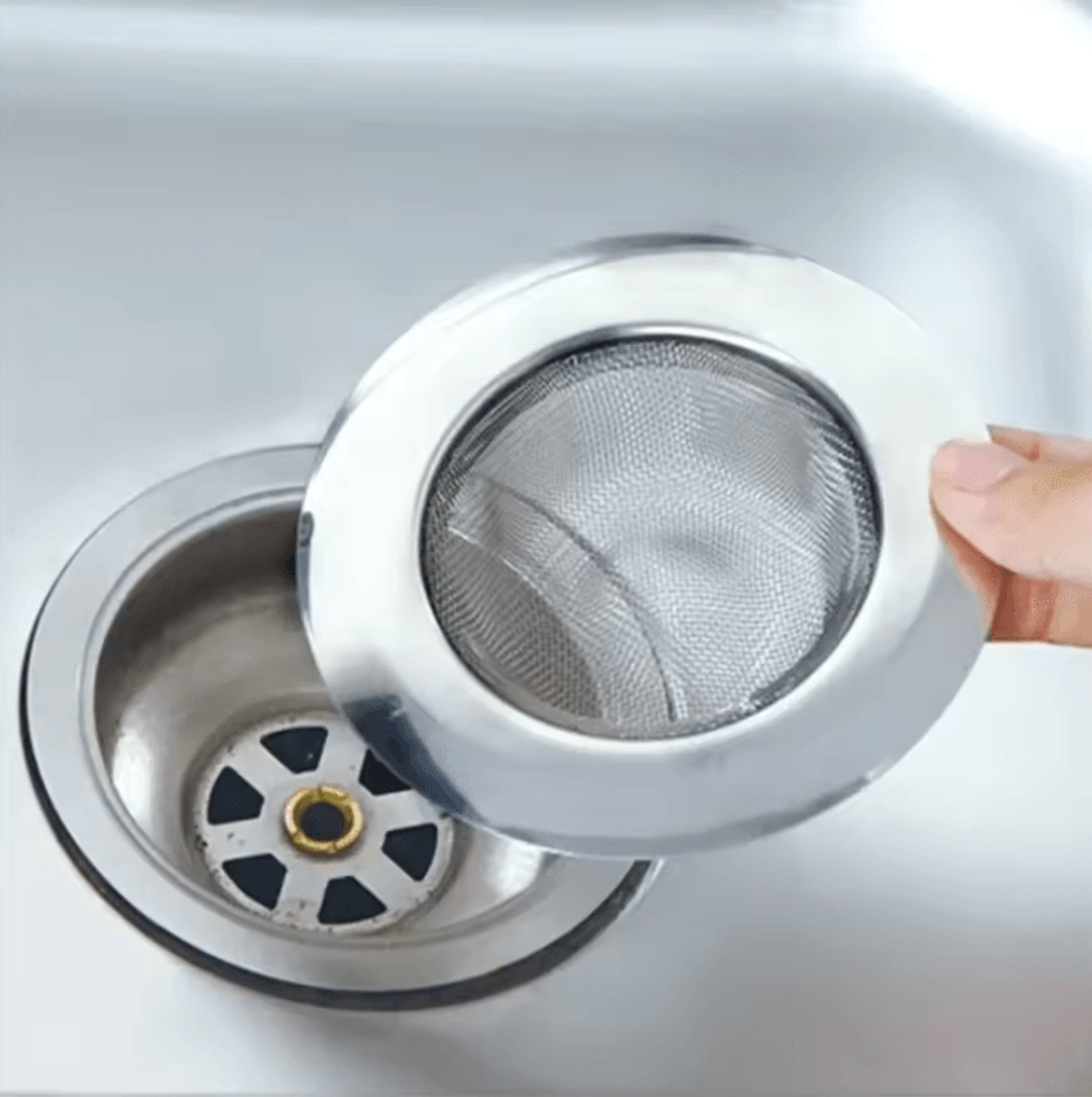 drainshield stainless steel hair catcher & sink filter