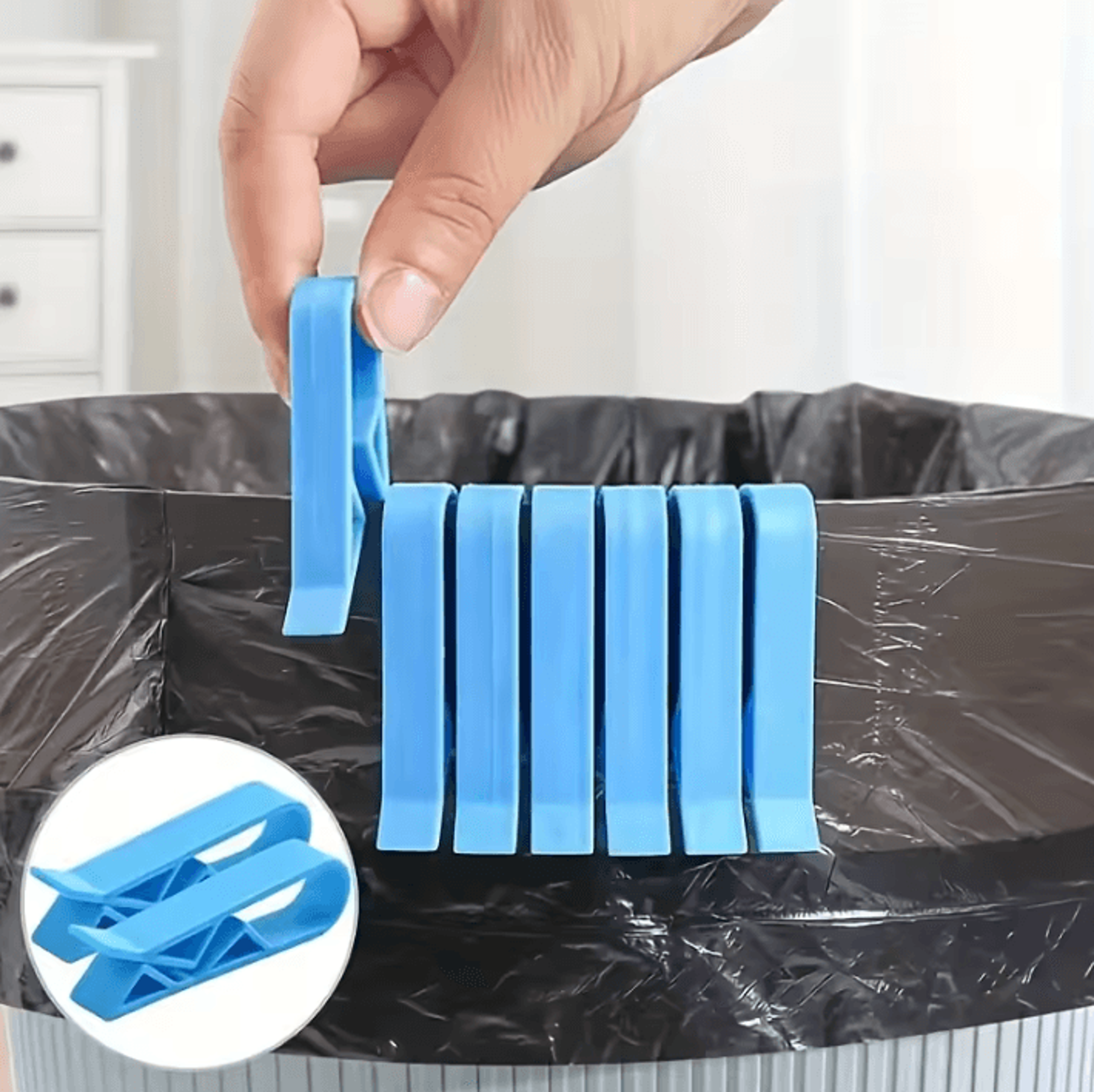 griplock trash bag holder clips set (10-pack)