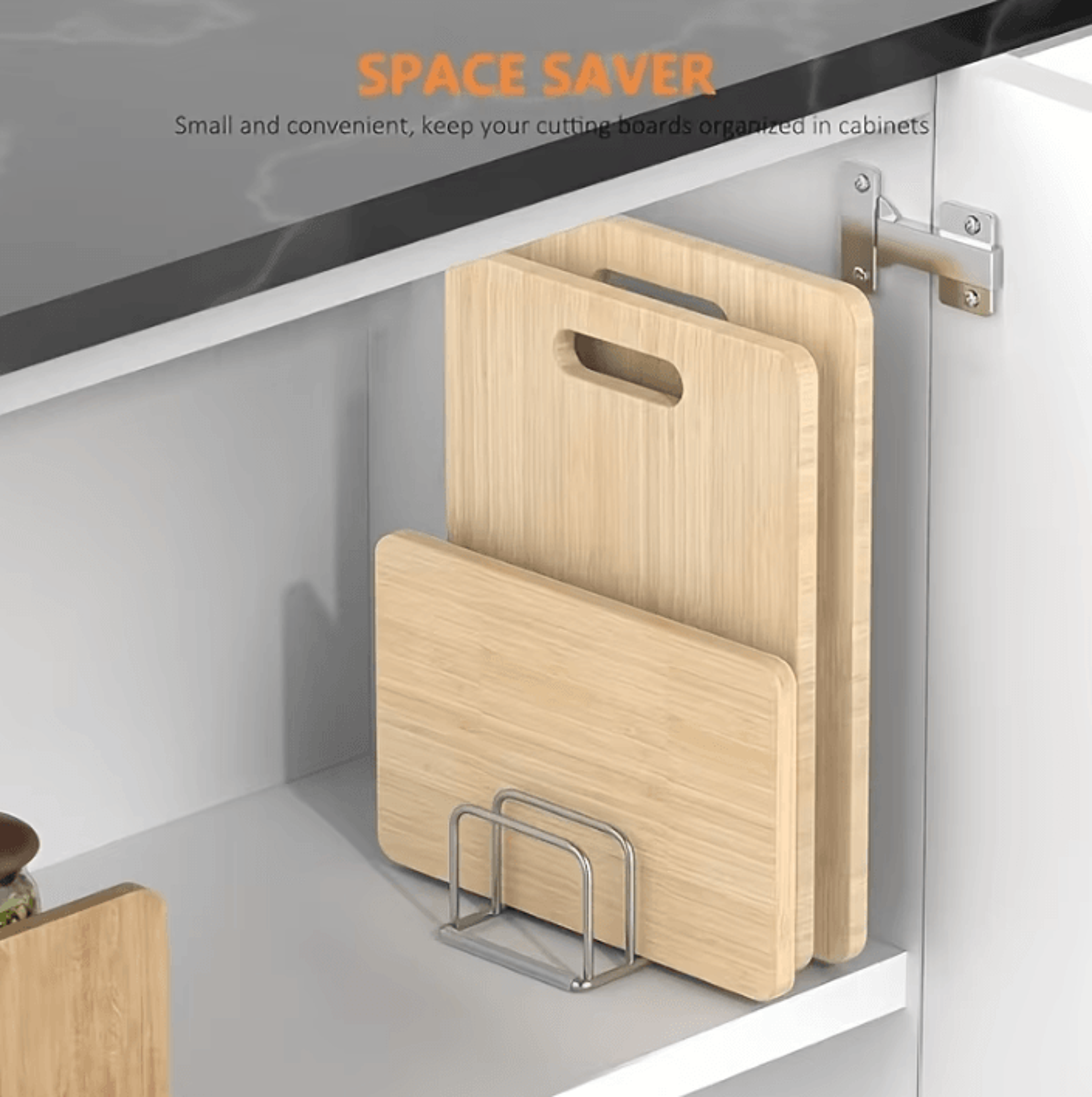 steelnest pot lid & cutting board organizer rack