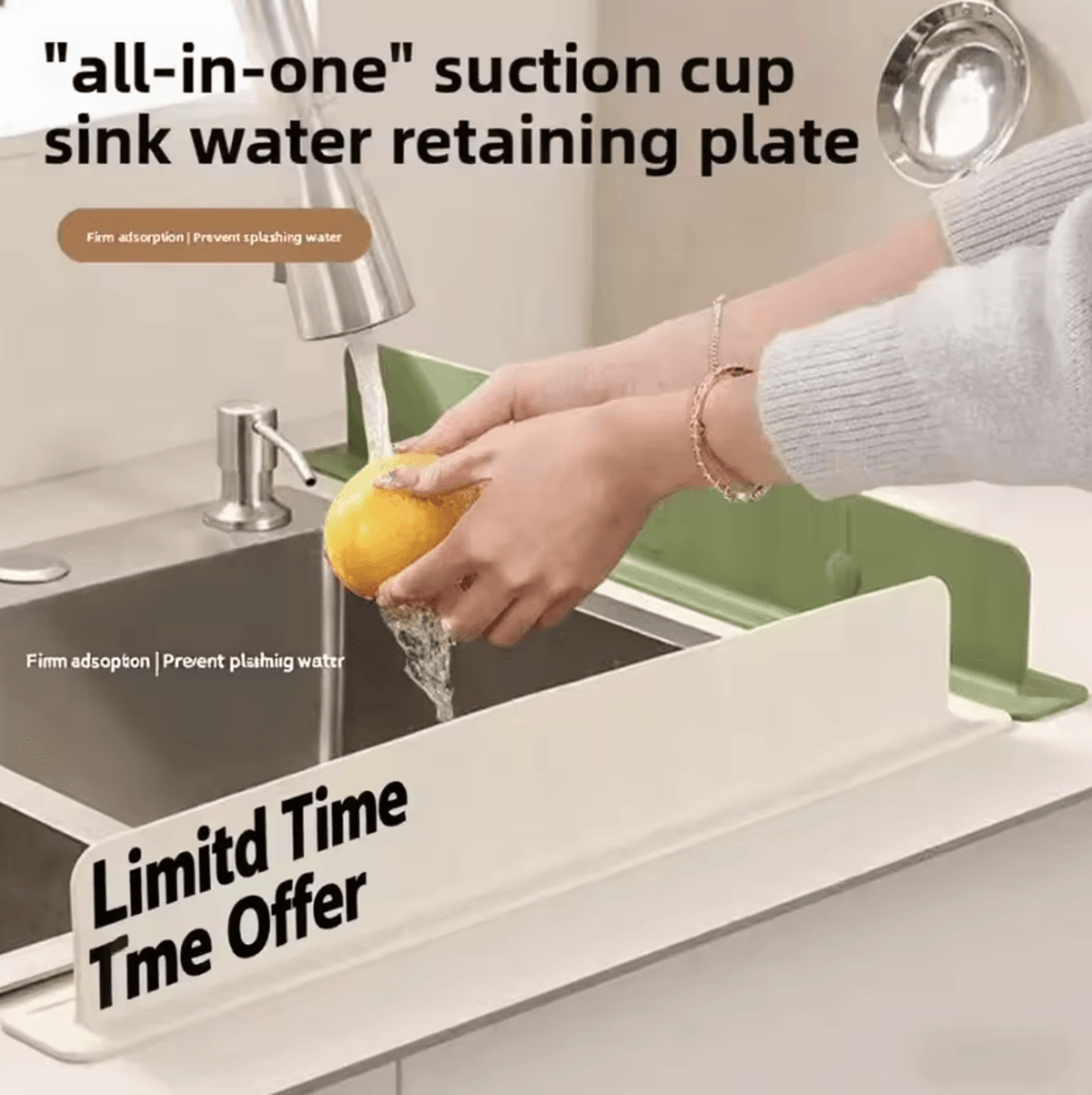 splashshield silicone sink water guard
