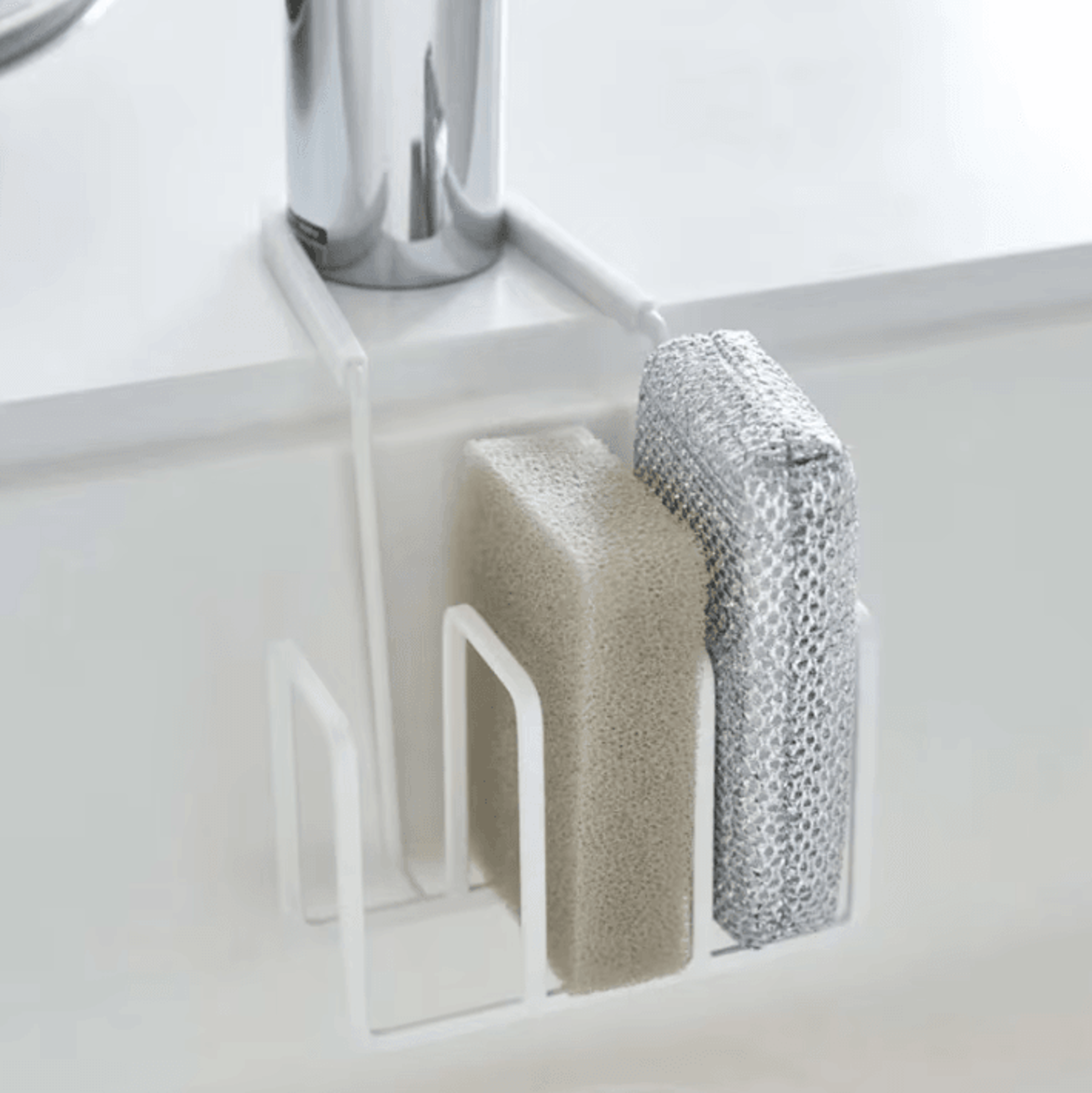 sinkmate faucet sponge & cleaning tool organizer