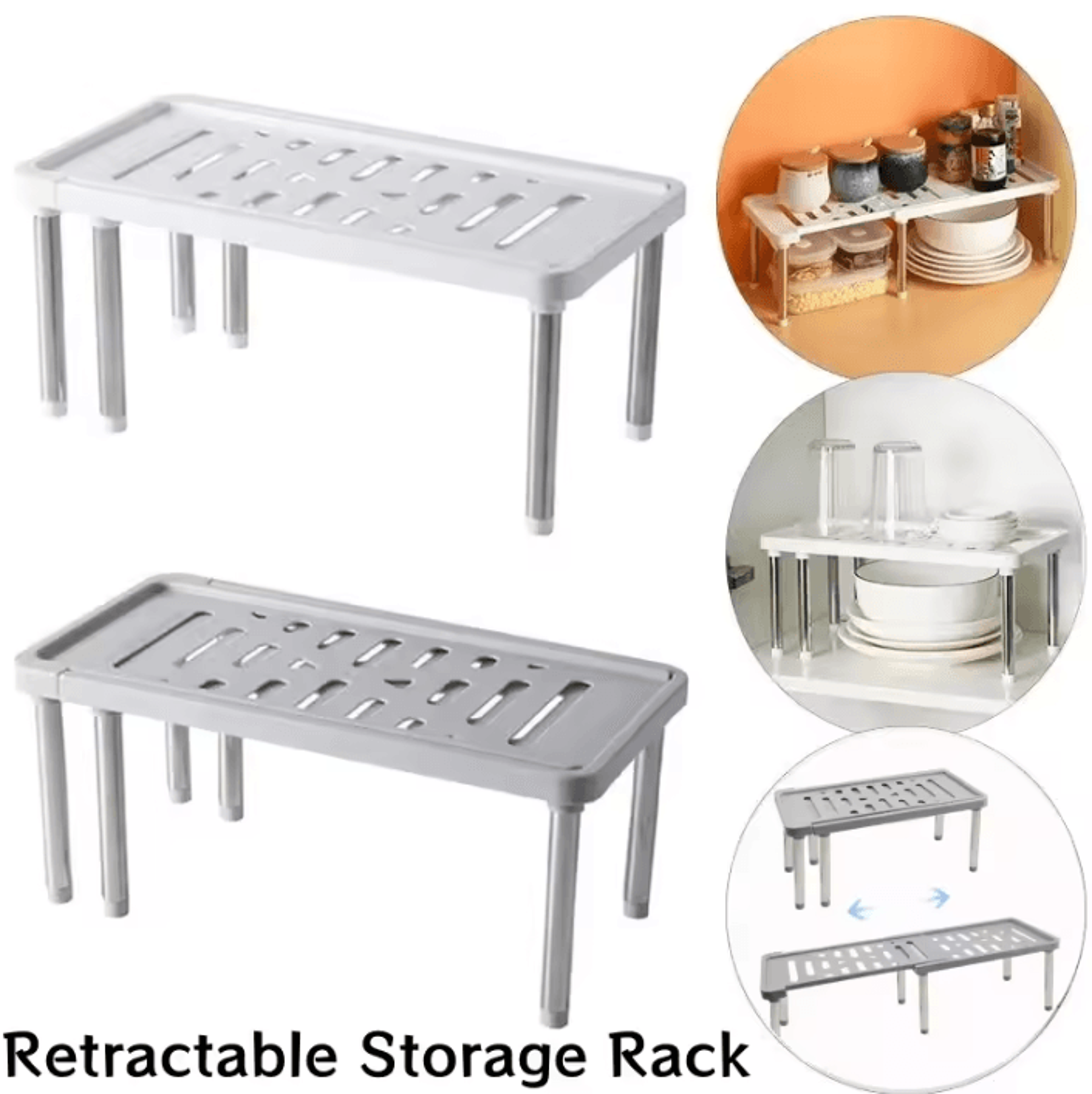 flexistack retractable cabinet storage rack