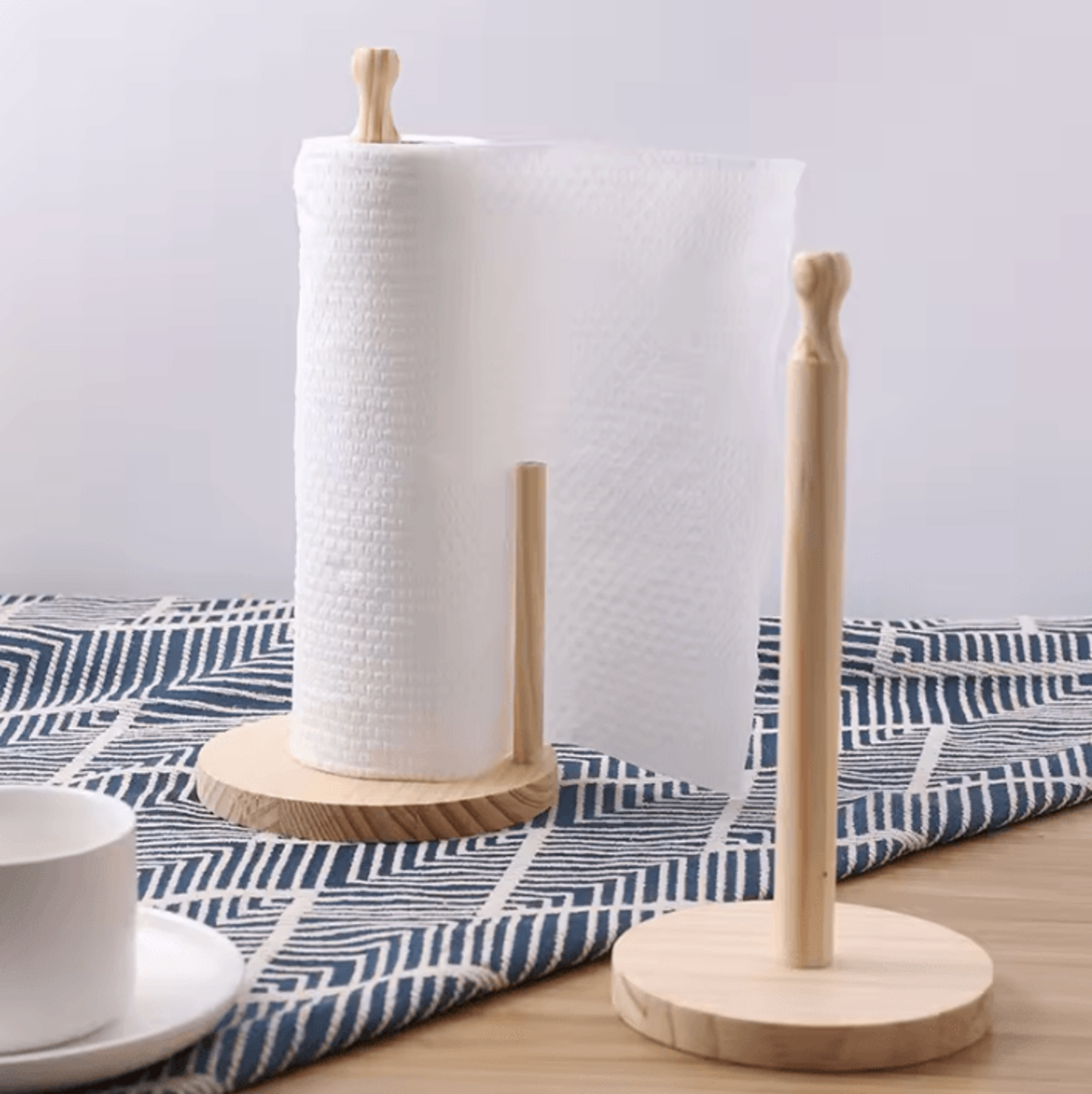 timberroll wooden paper towel holder stand