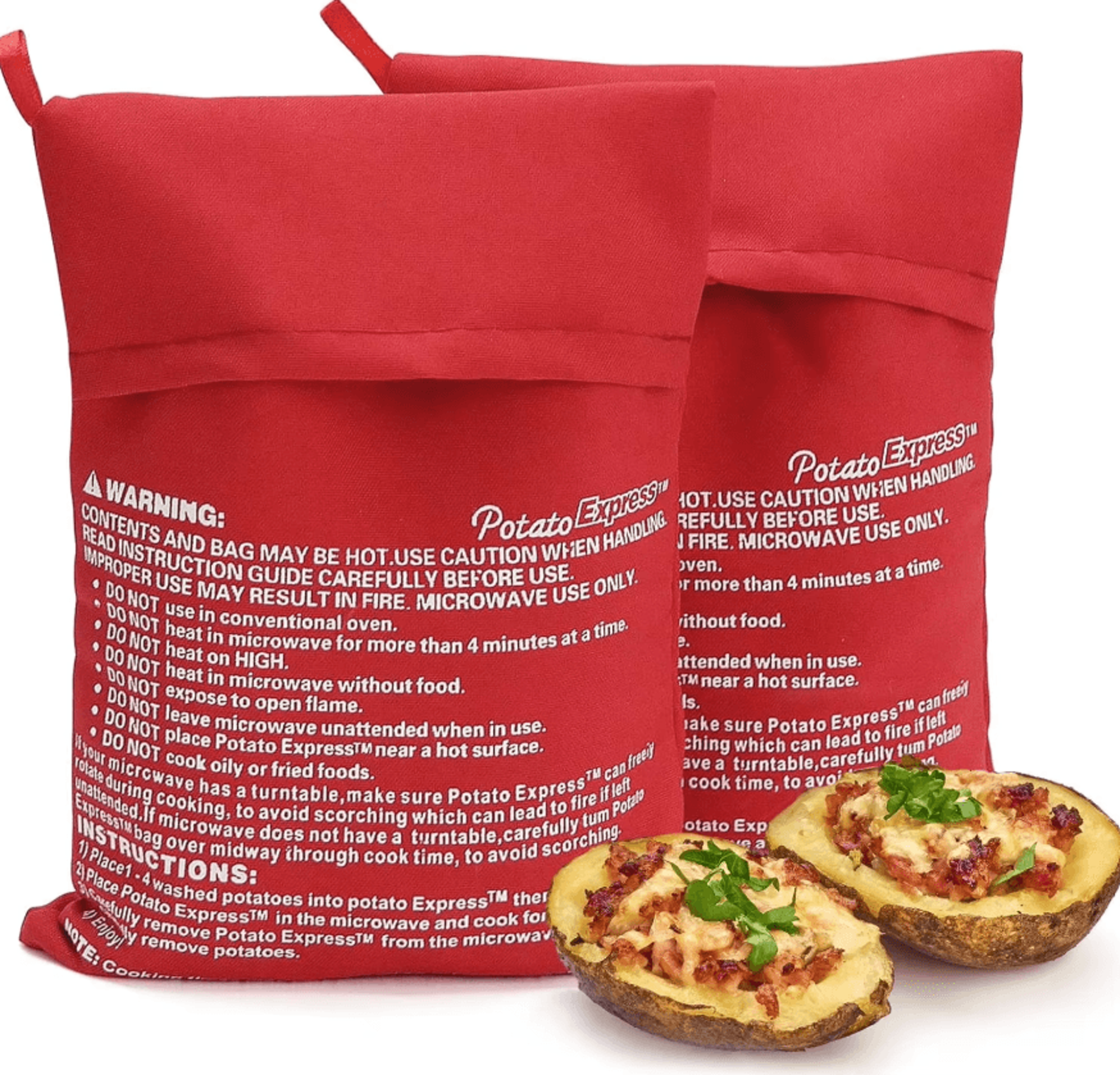 quickbake microwave potato cooking bag
