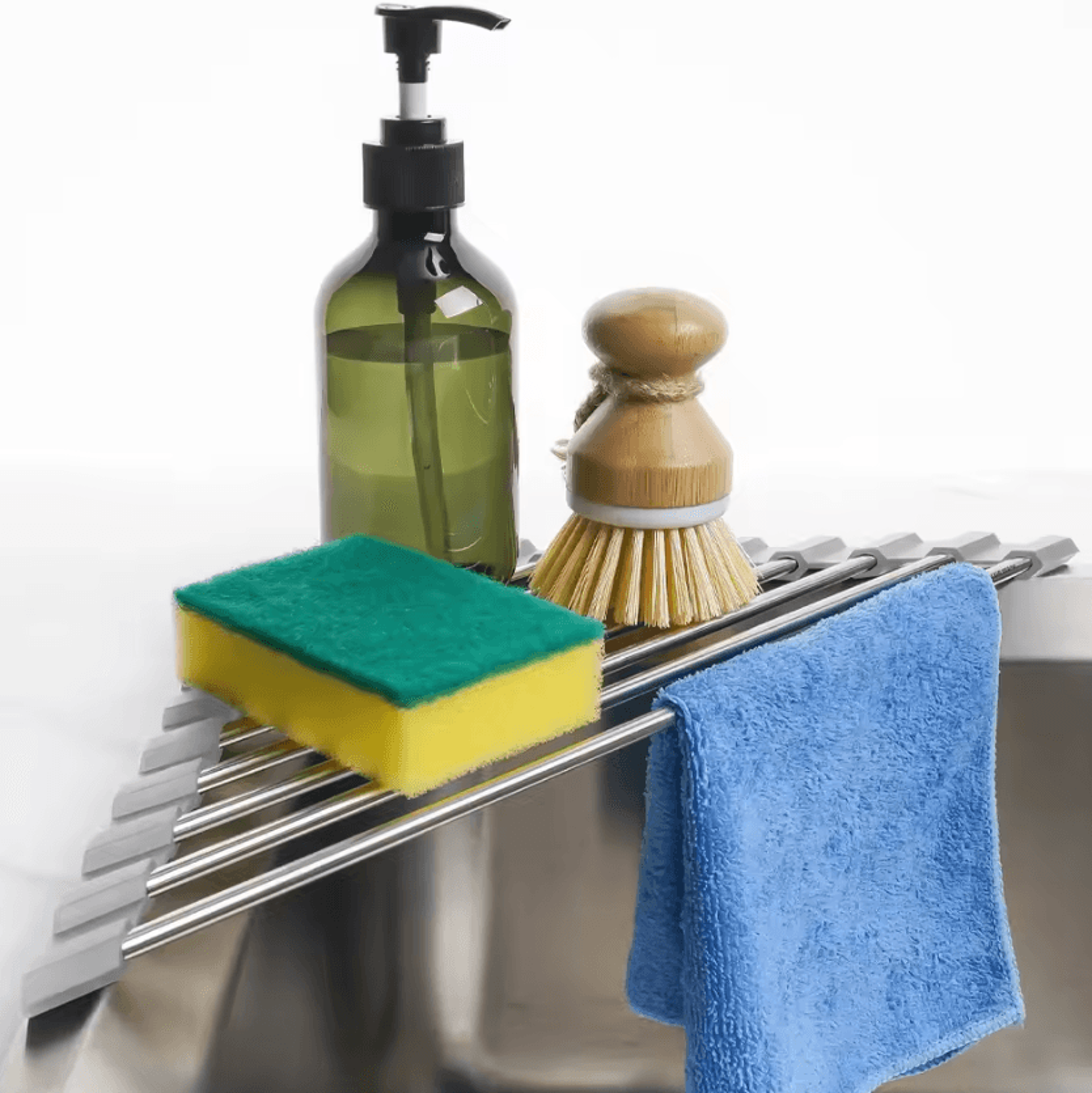 cornerdry roll-up sink drying rack