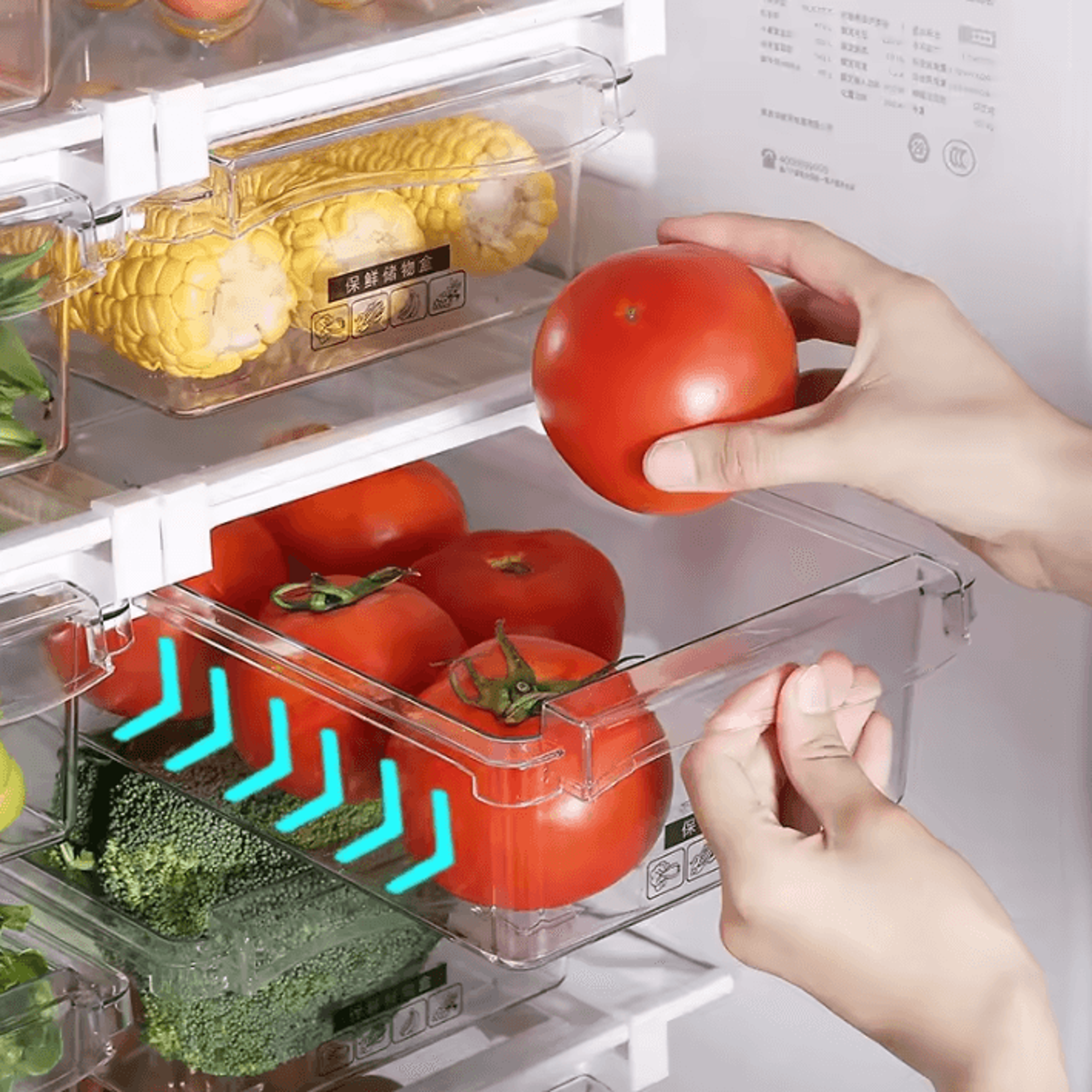 freshglide refrigerator sliding storage drawer