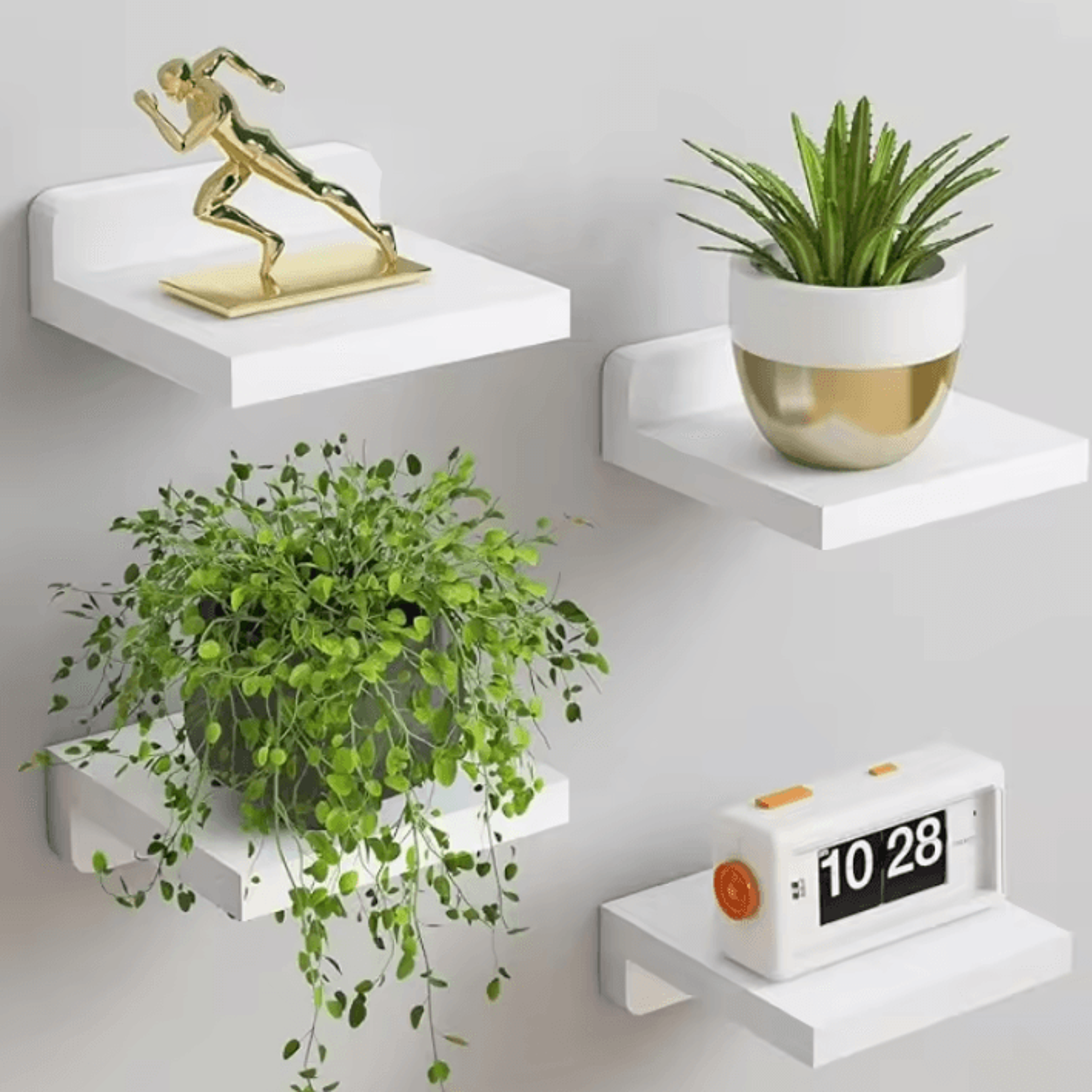 rusticnest floating wall shelf set