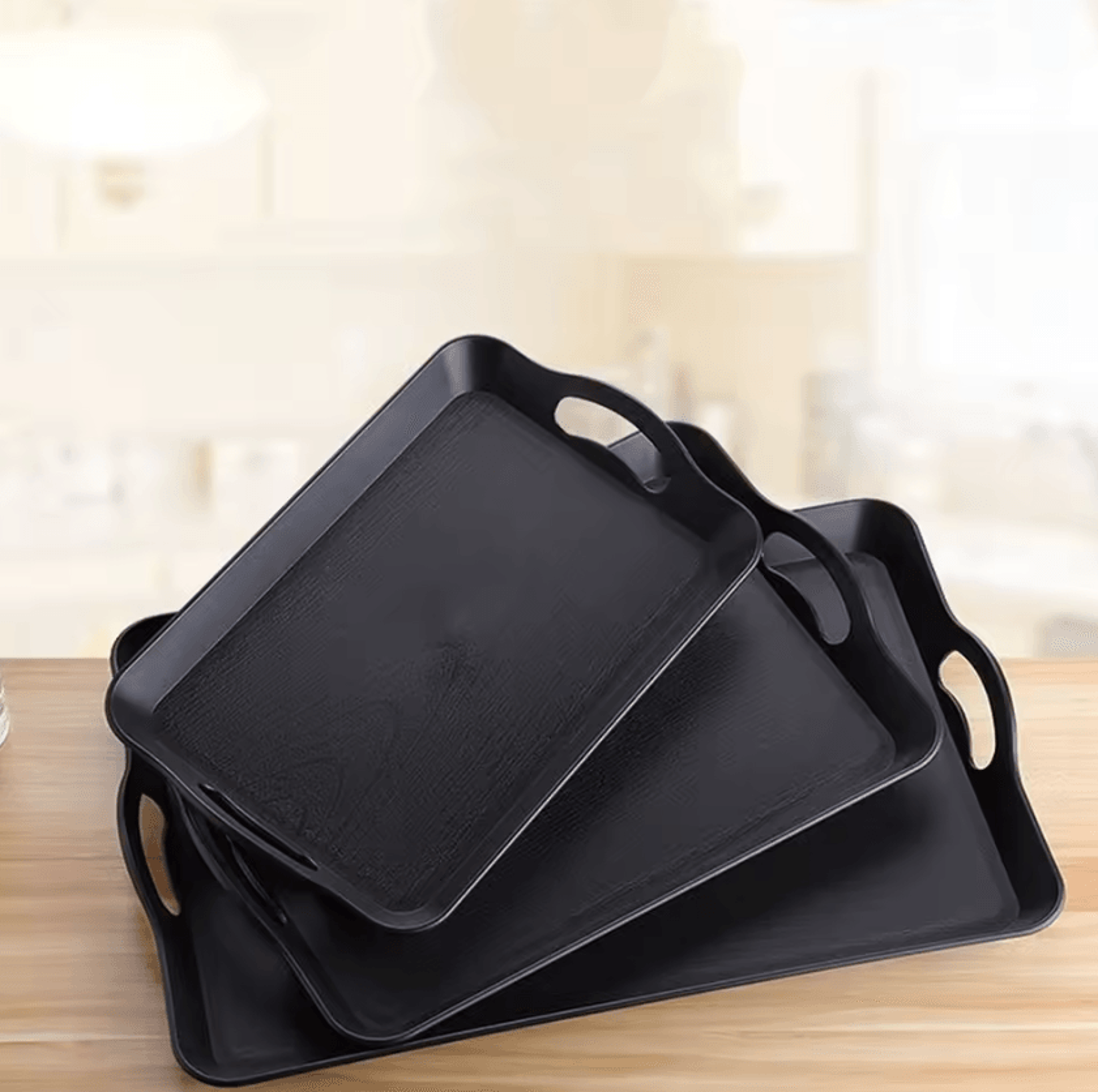 gripserve anti-slip serving tray with handles