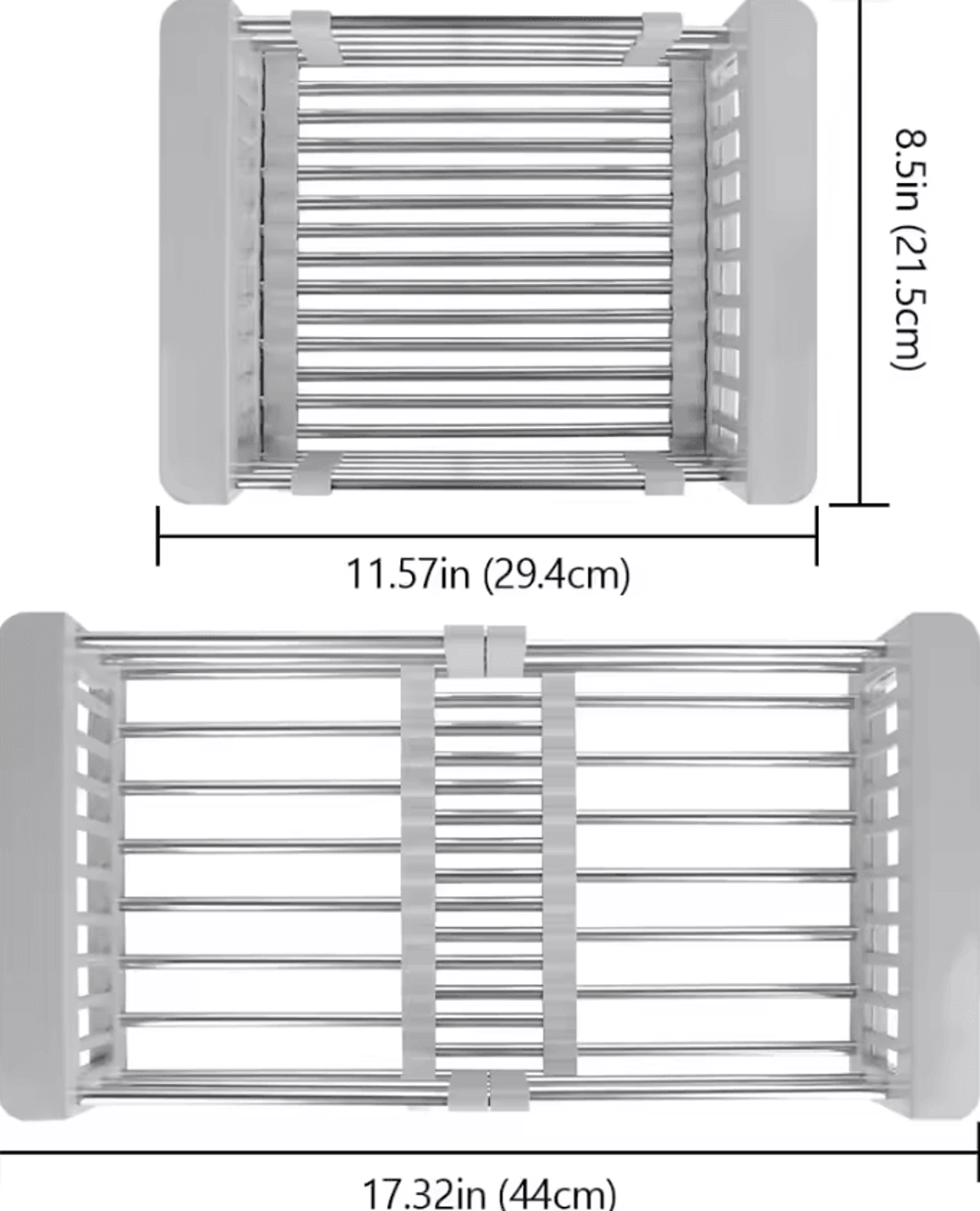1pc expandable dish drying rack with adjustable arms kitchen vegetable fruit washing drain pasta dryer