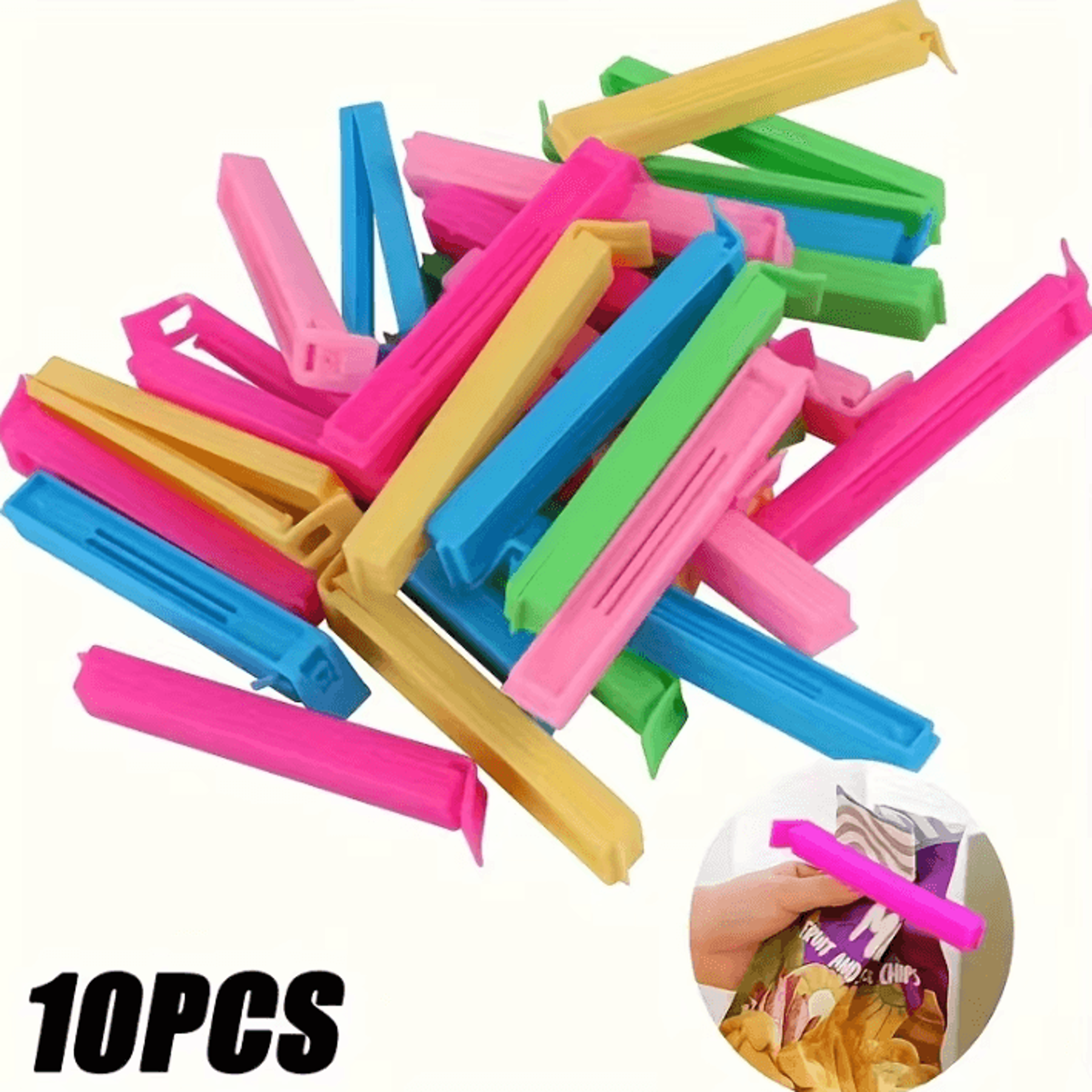 freshseal reusable food bag sealing clips set