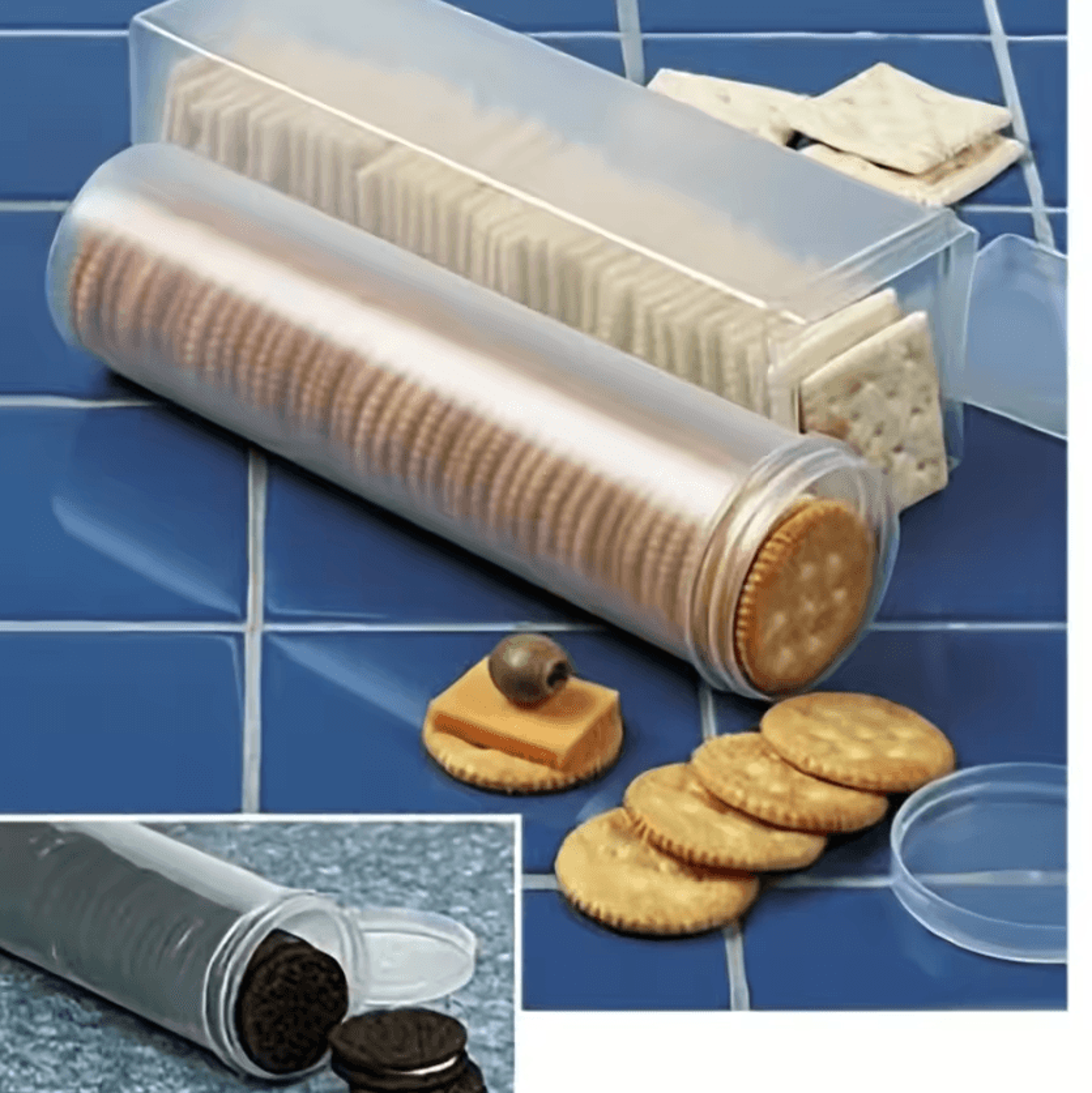 stackable airtight food storage containers with flip-top lids