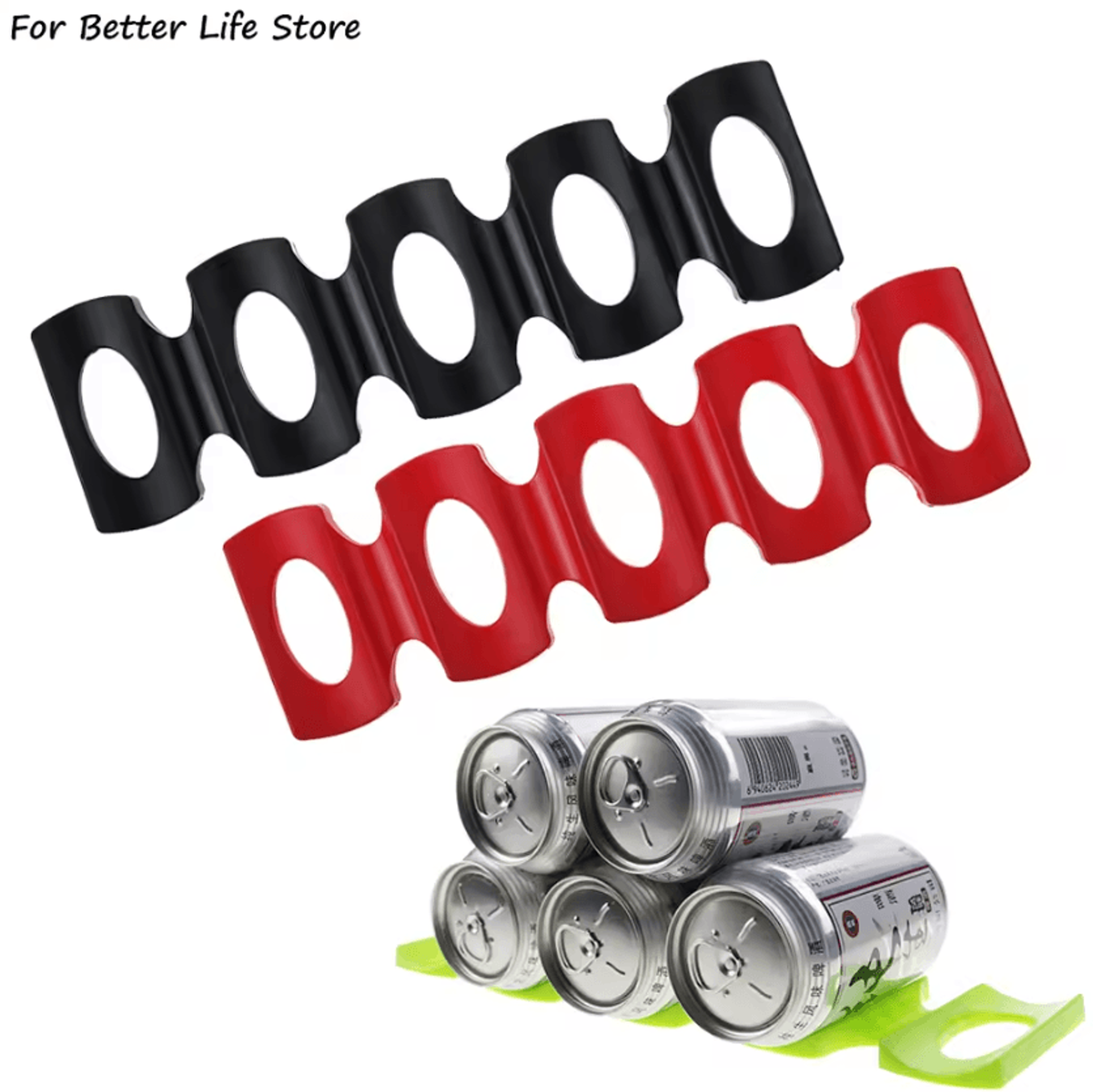 silicone can & bottle stacking organizer mat for refrigerator & pantry storage