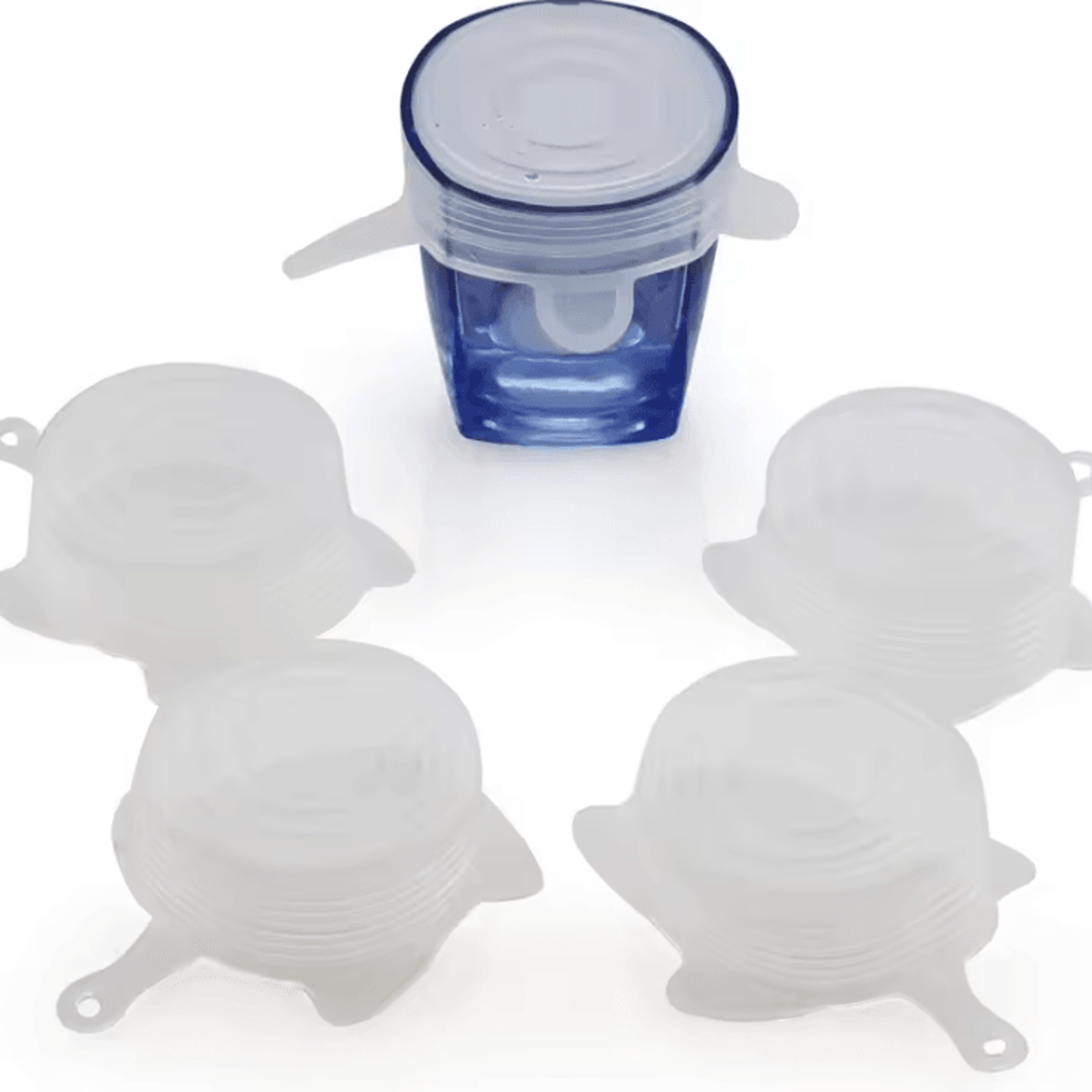reusable silicone stretch lids for cups, cans & mason jars – 8-pack freshness covers