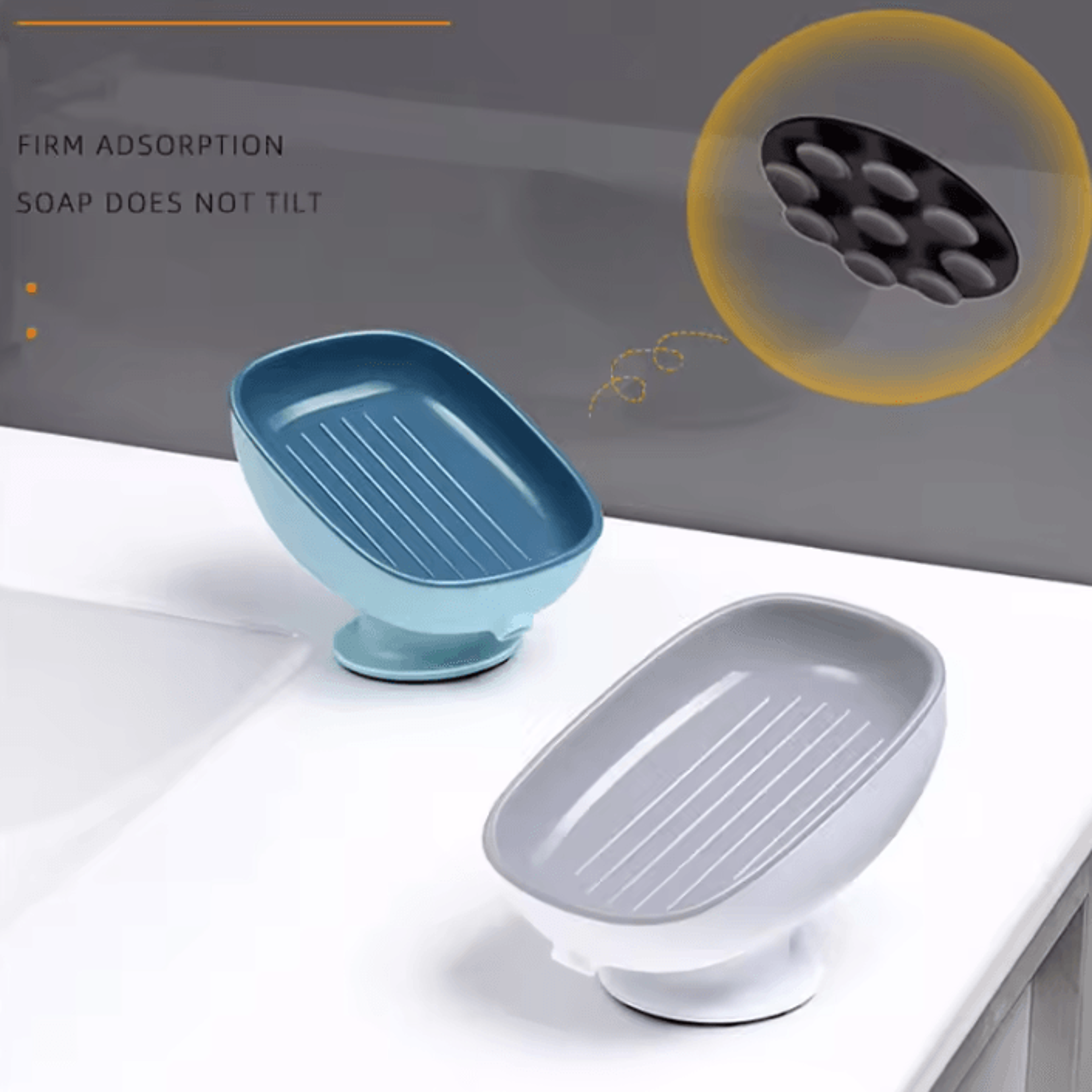 double-layer soap storage box with drainage tray