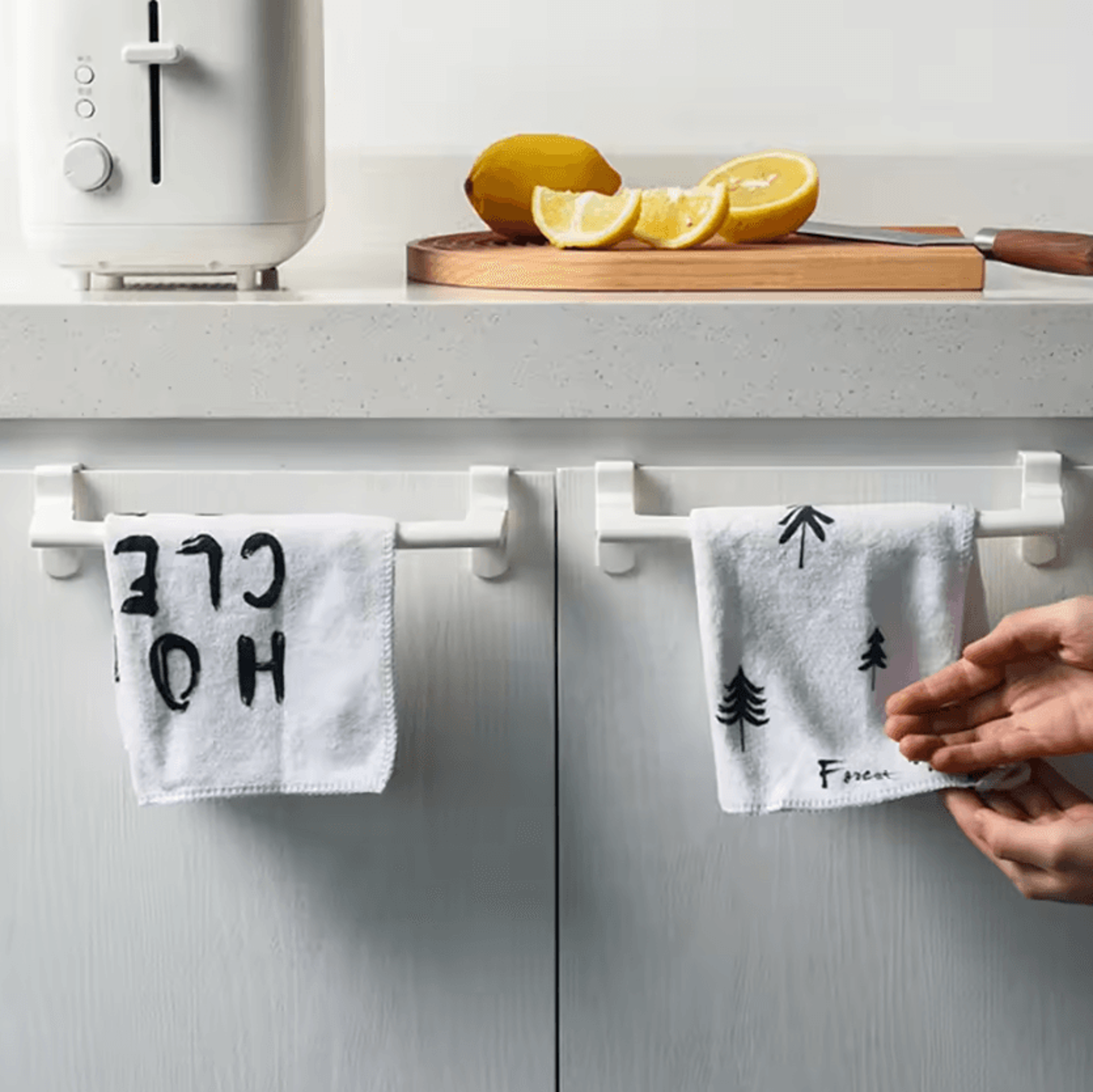 over-the-door towel rack & cabinet hanger