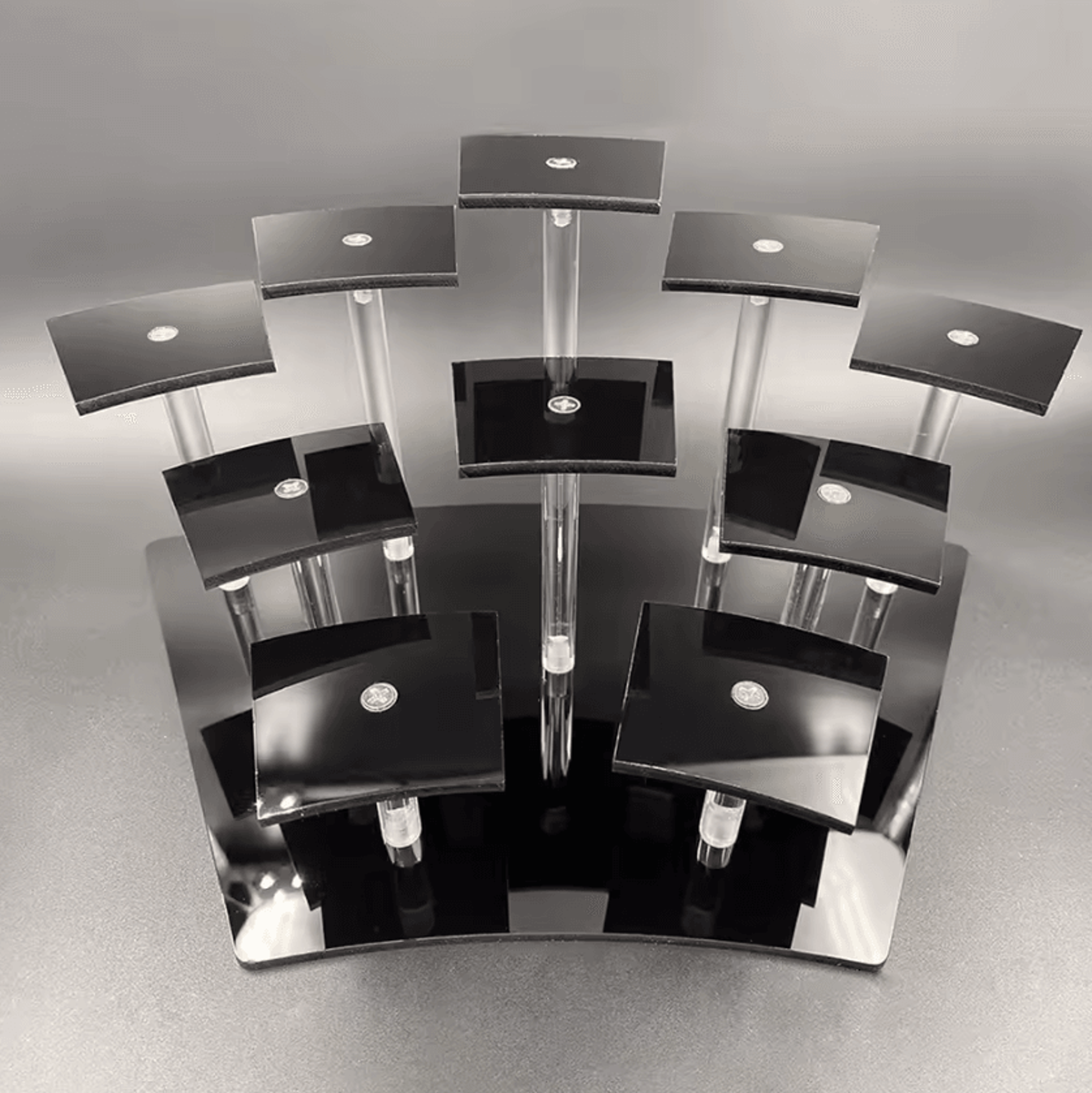acrylic multi-tier display stand for desserts, jewelry & collectibles