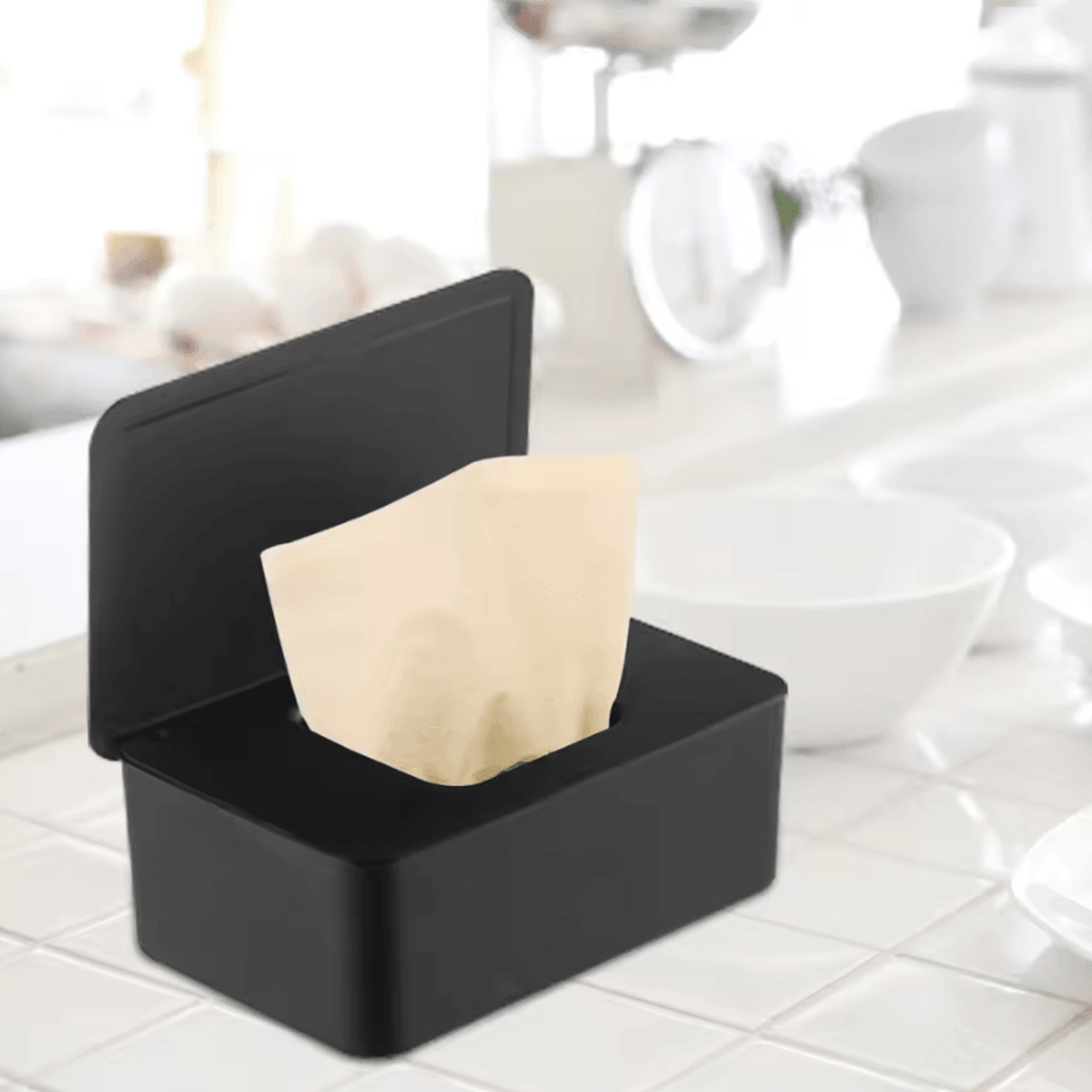 dustproof wet wipes dispenser box with lid