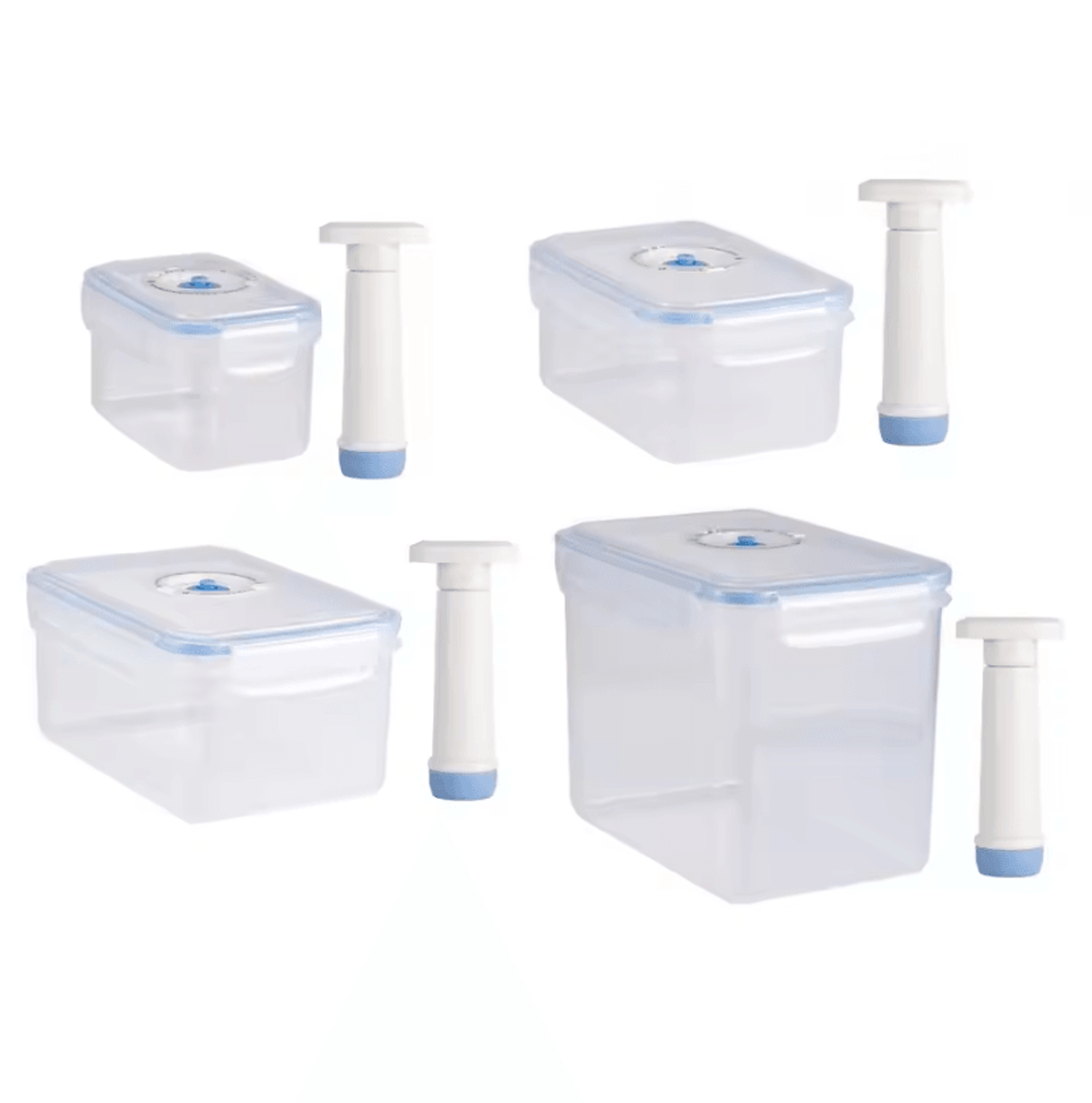 vacuum food storage container set with hand pump