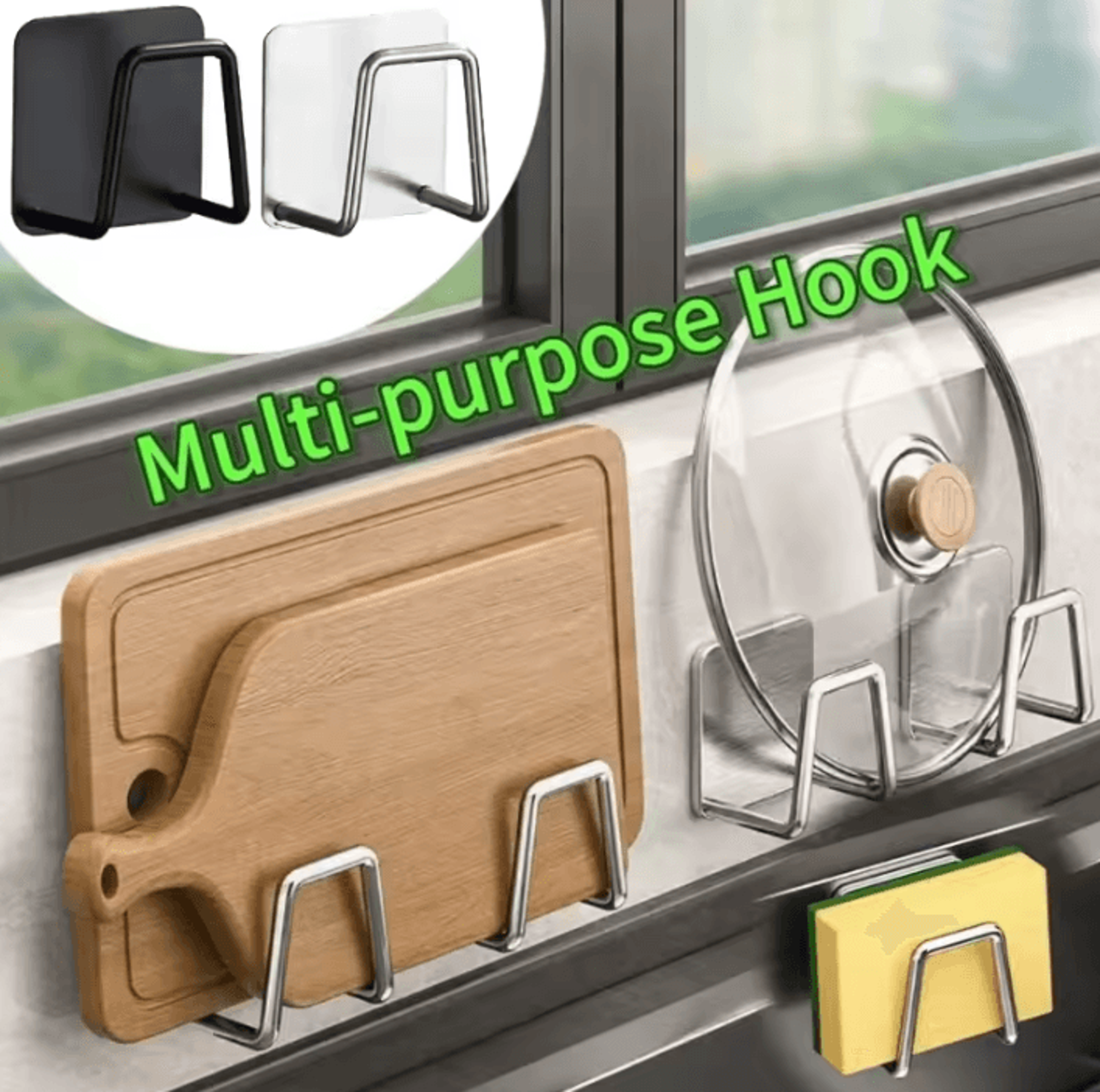 stainless steel sink sponge holder rack for organized & hygienic kitchen storage