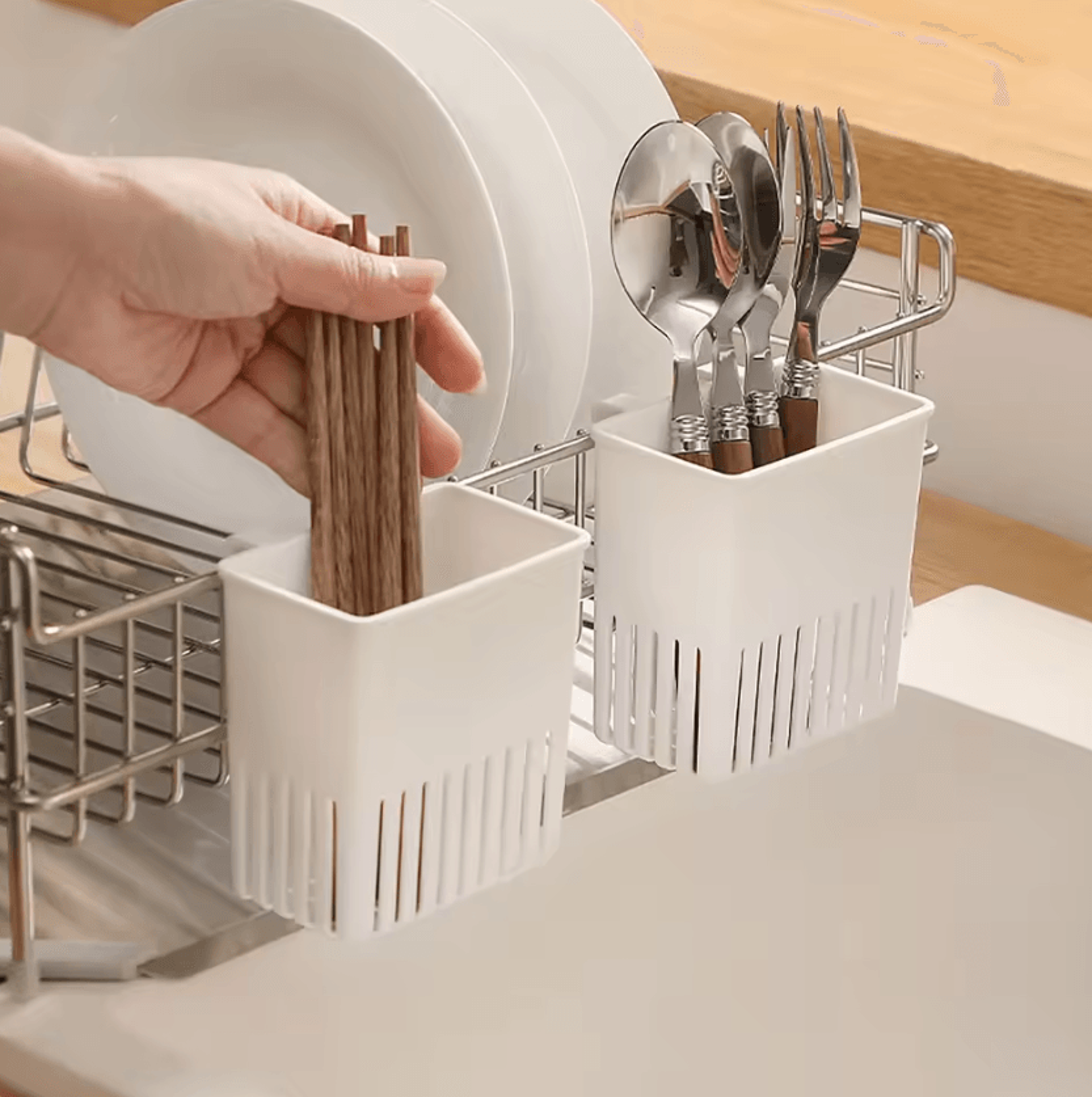 wall-mounted cup hanging rack for upside-down drying & space-saving storage