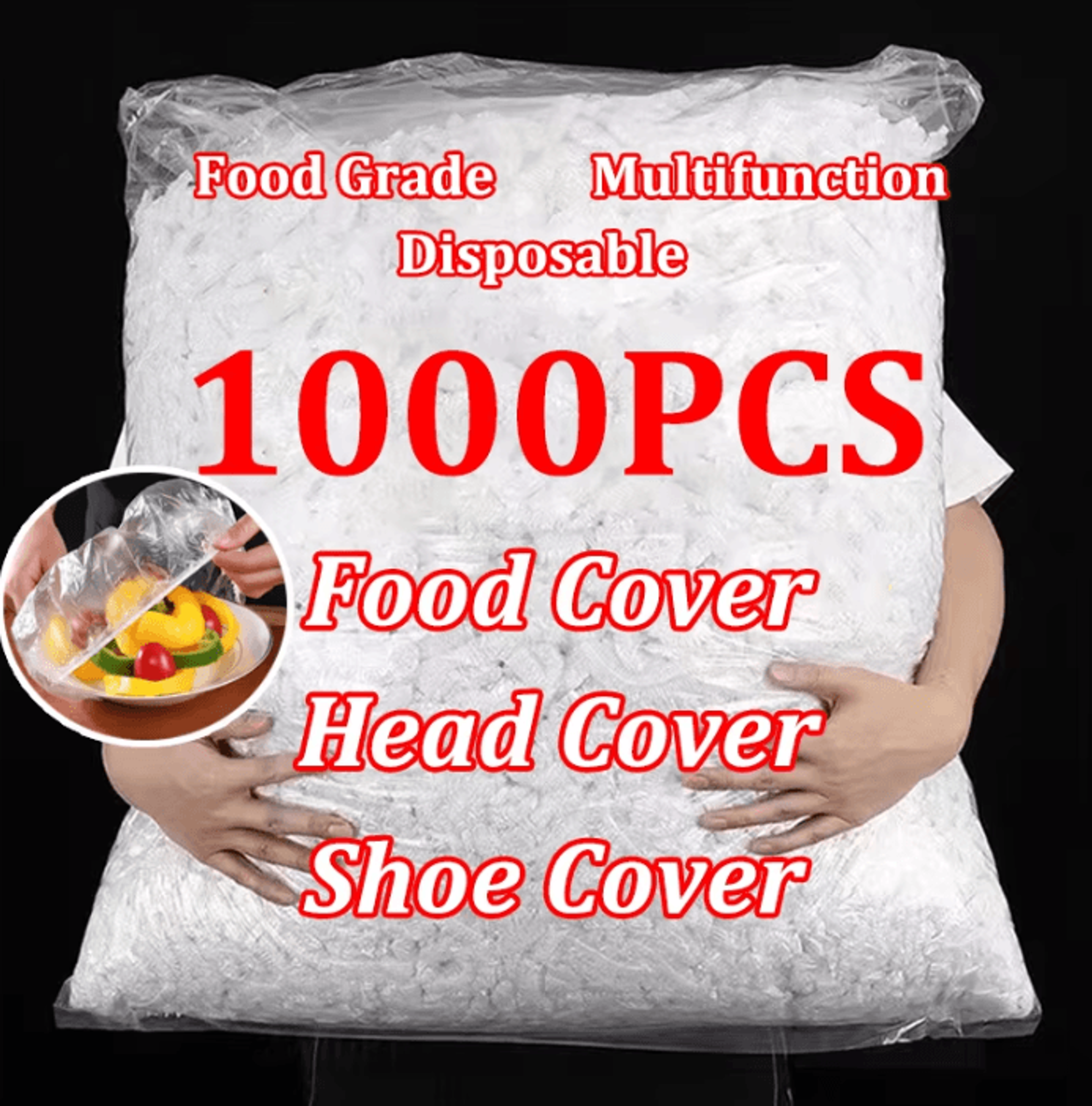 disposable elastic food covers for bowls, plates & fresh food storage
