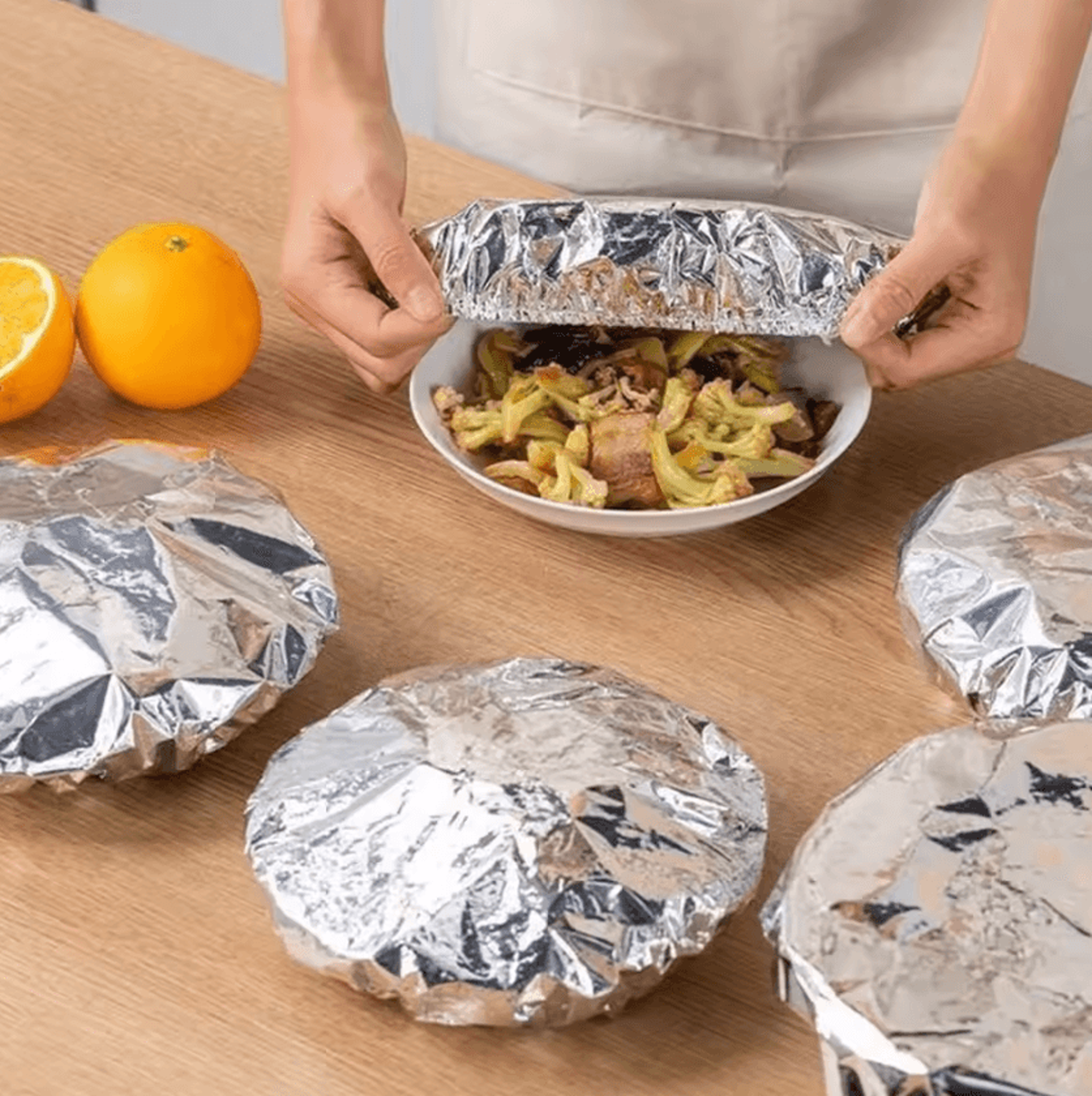 reusable food-grade aluminum foil wrap for heat preservation & food storage