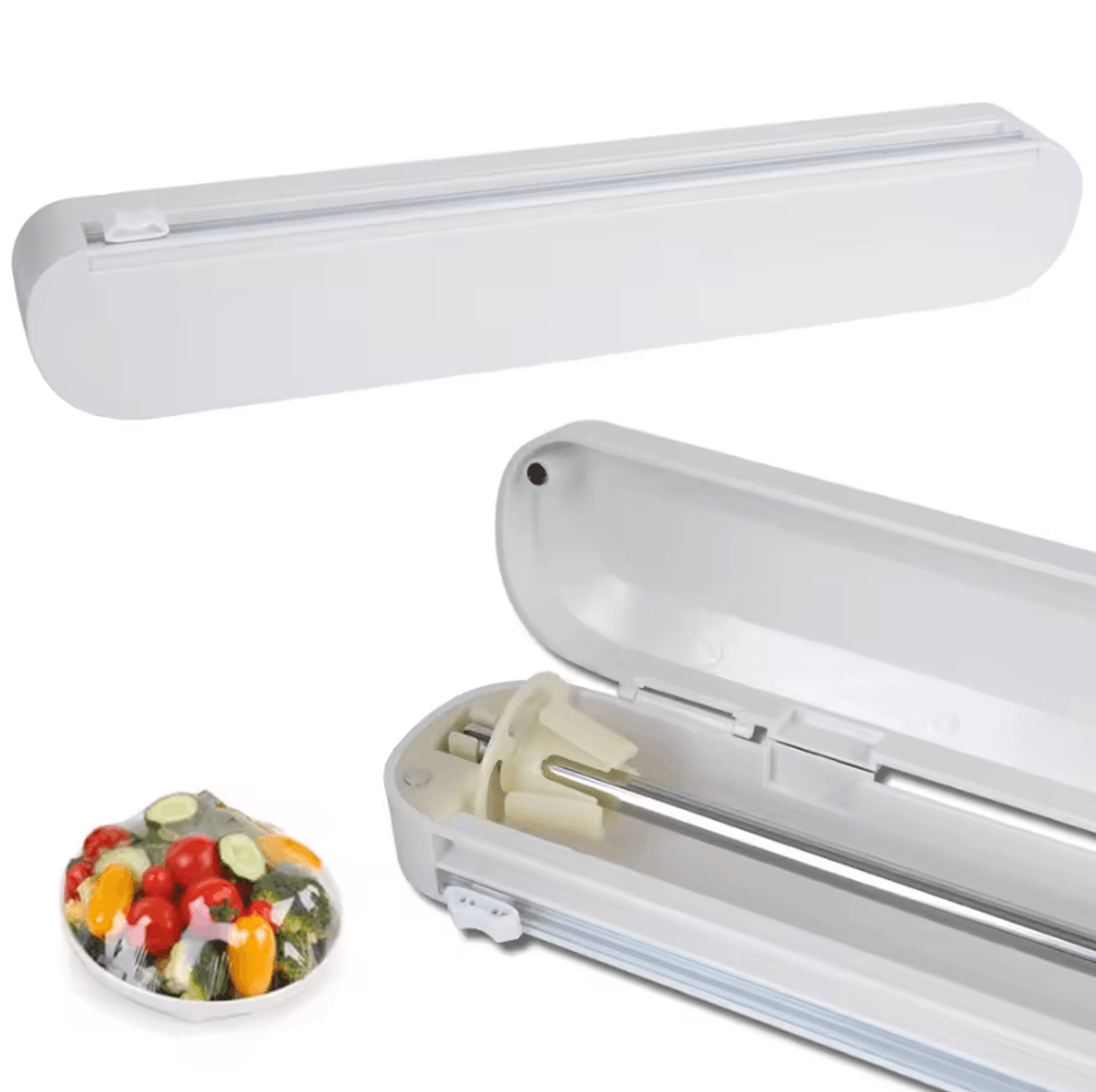 punch-free fixing foil cling film wrap dispenser kitchen tool plastic wrap sharp cutter cookware tool food wrap cutter