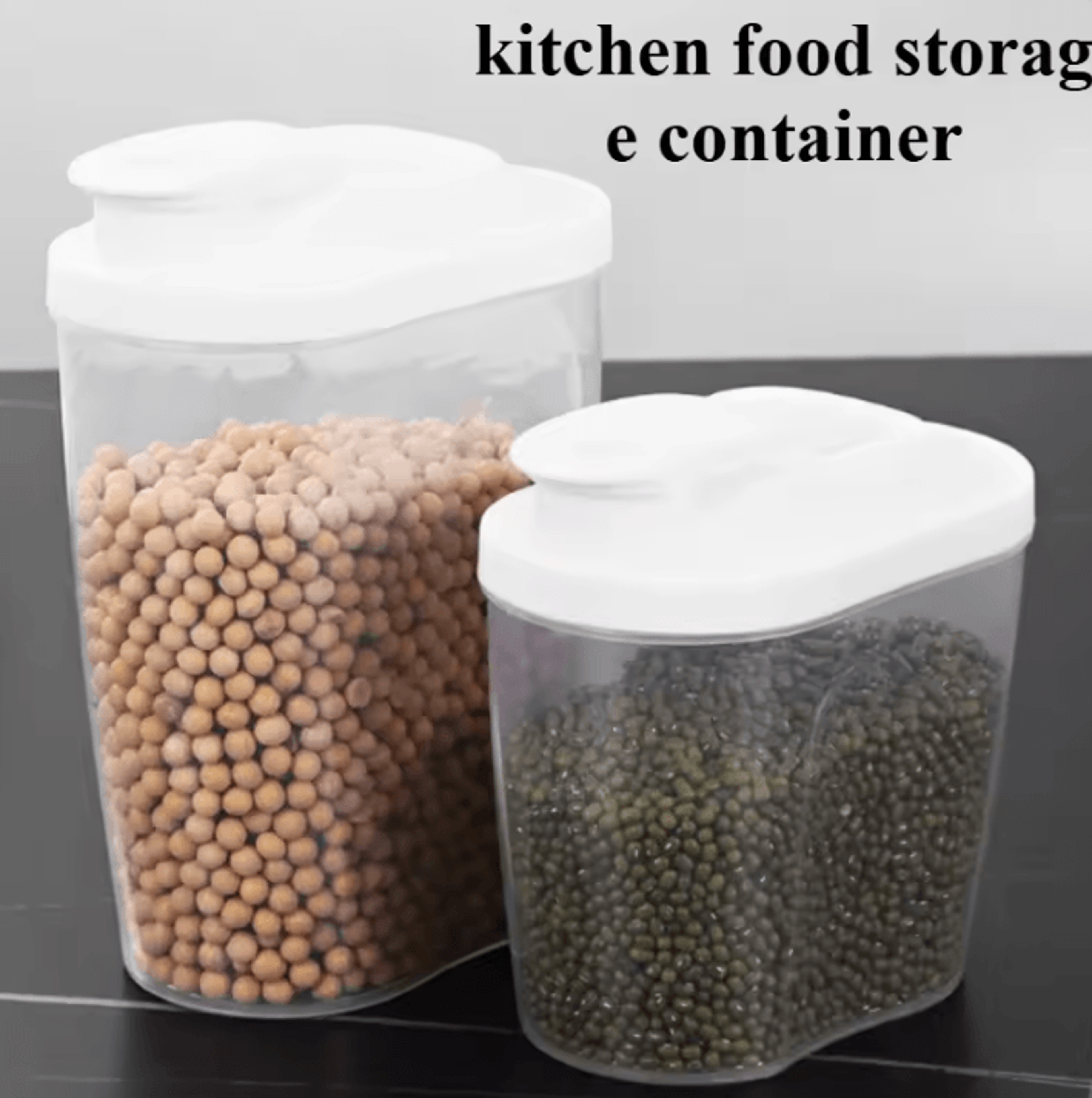 airtight grain storage container for rice, beans & pantry organization