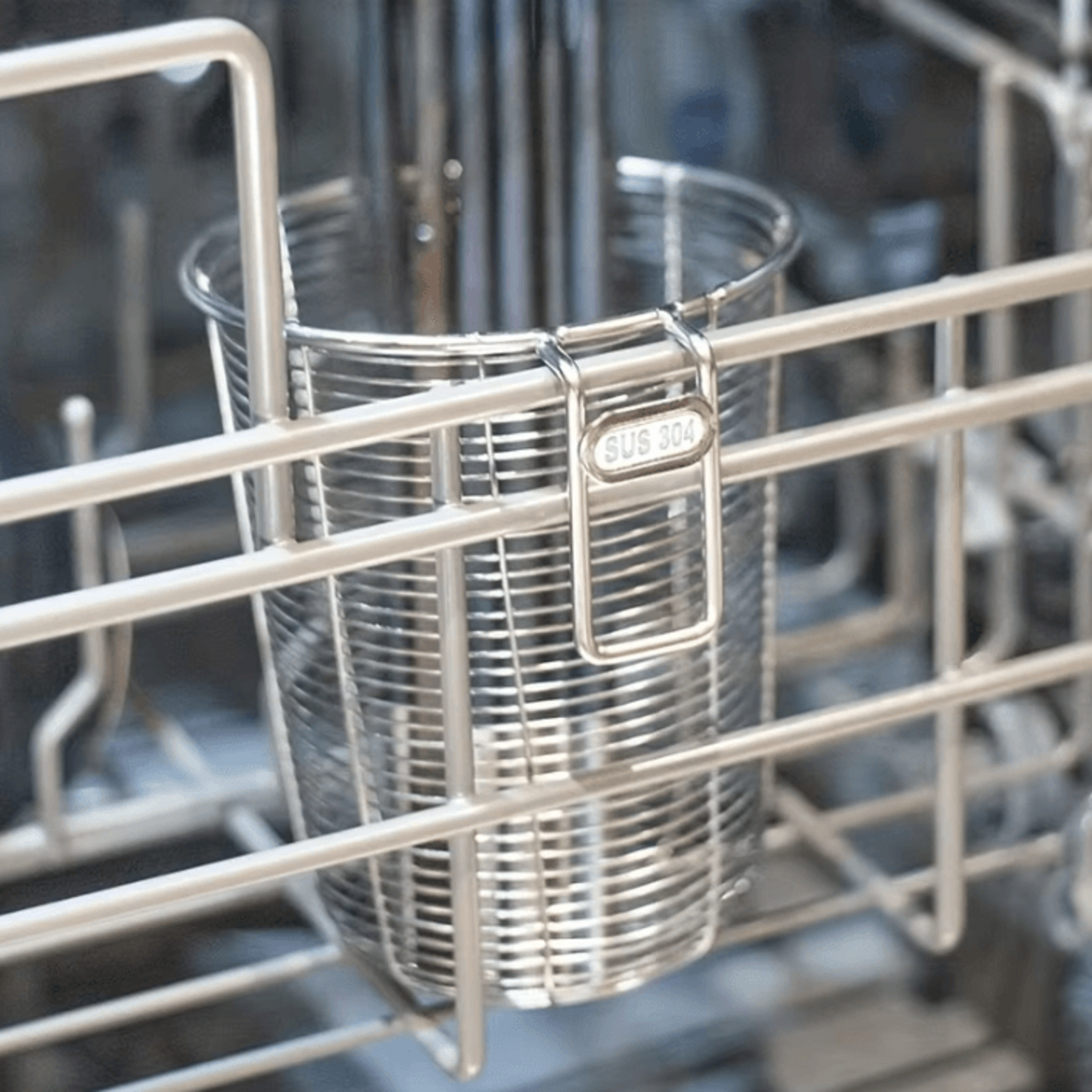 stainless steel utensil drying & storage holder