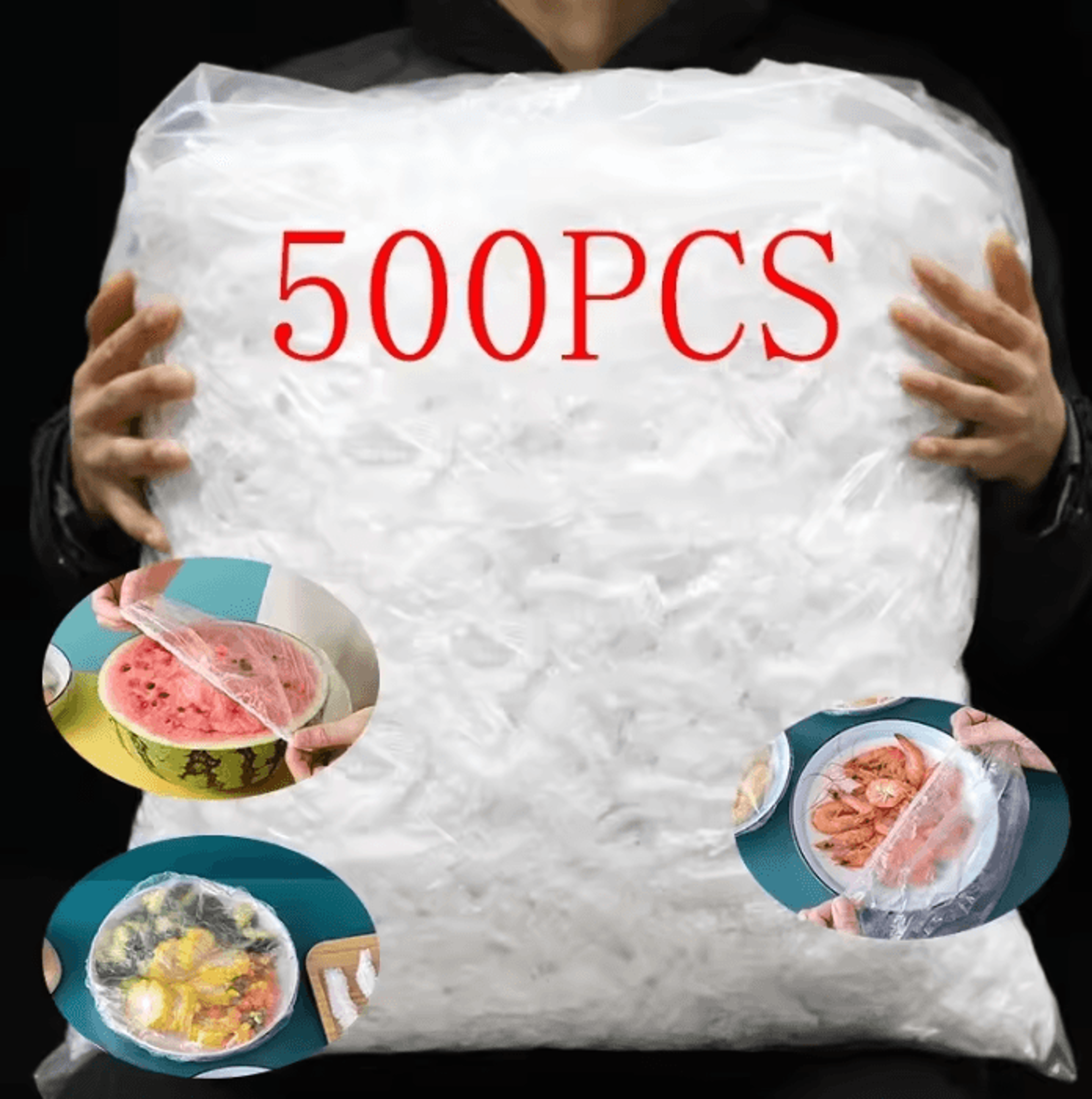 freshseal 500-piece food preservation wrap covers