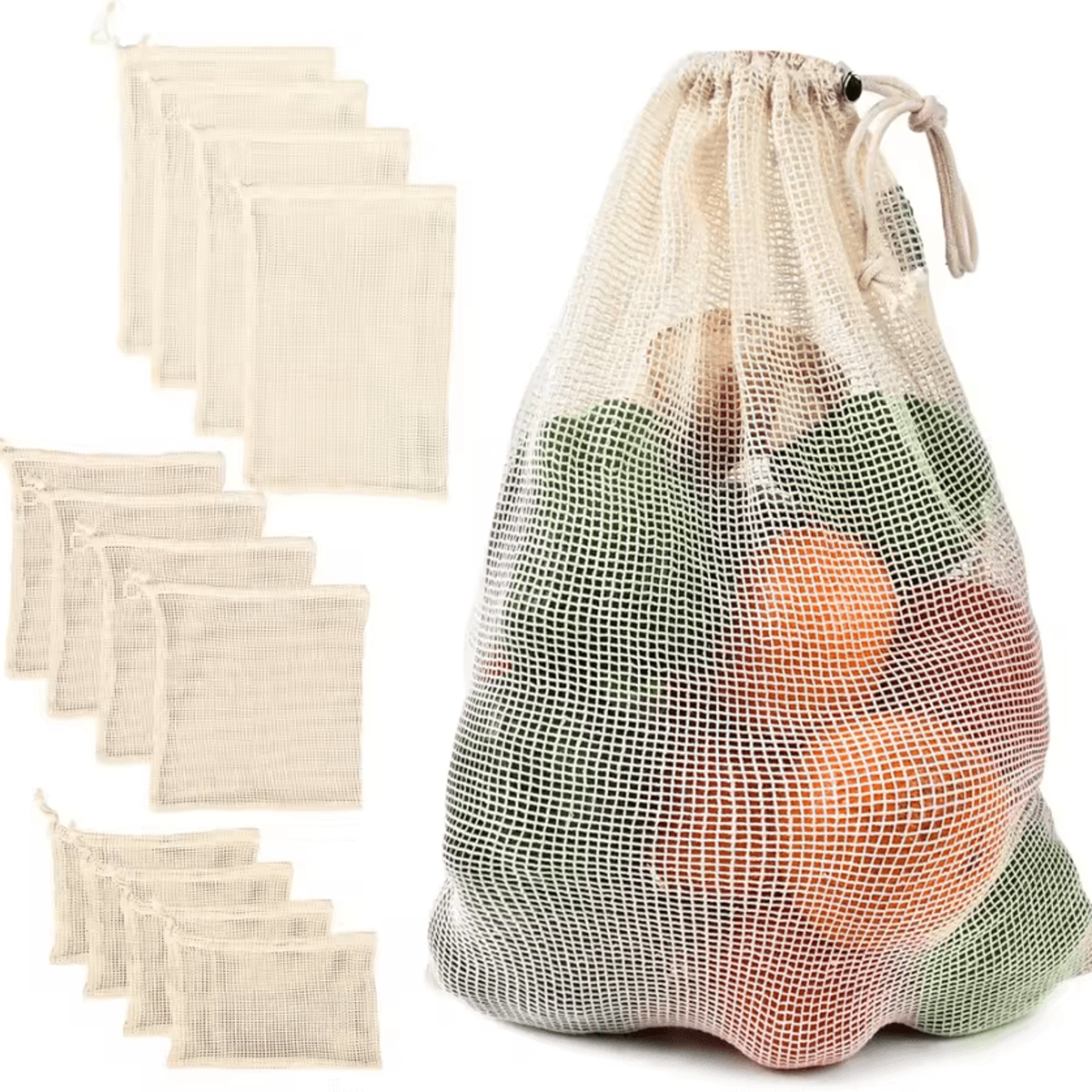 ecofresh cotton mesh produce bags