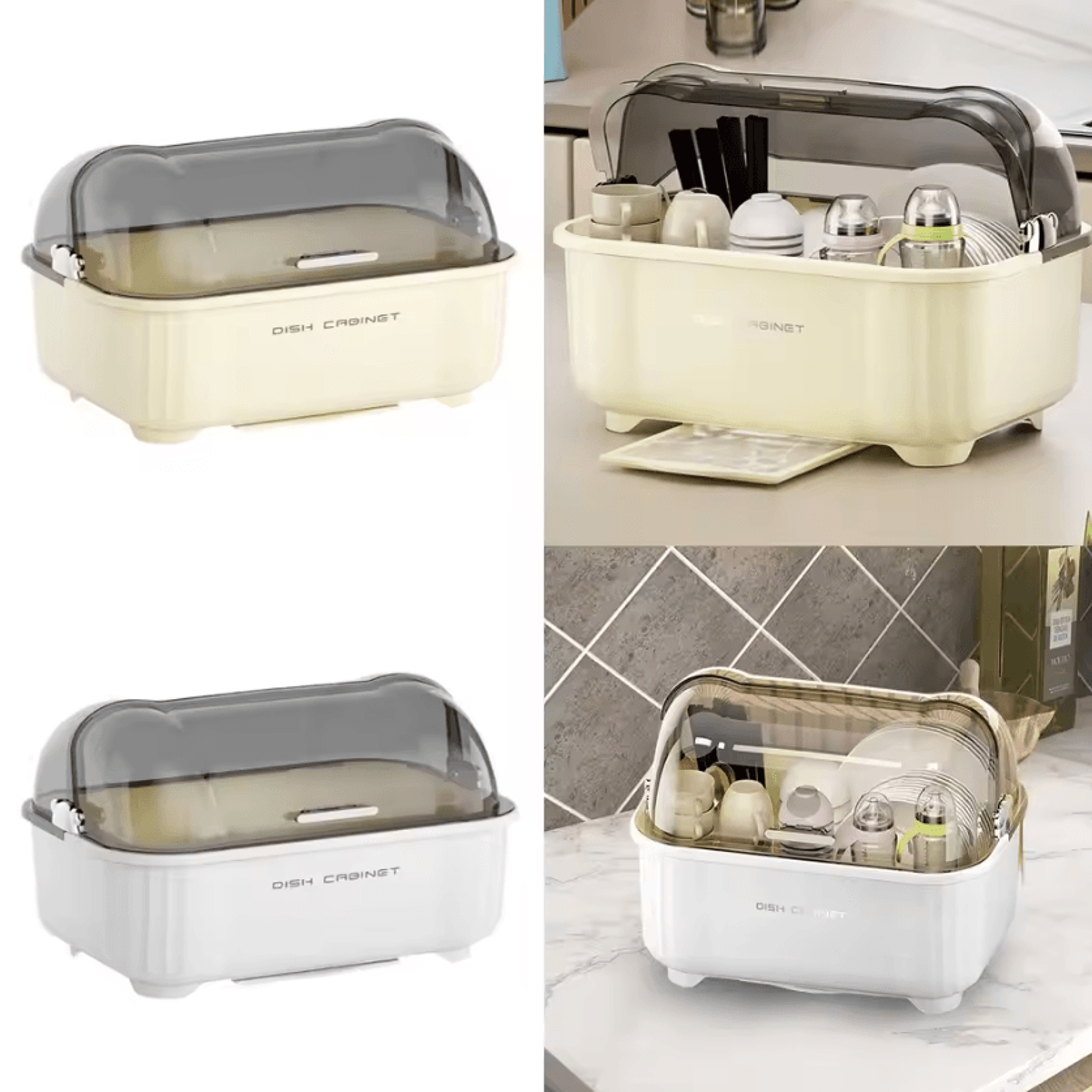 dryguard covered dish drying & utensil organizer