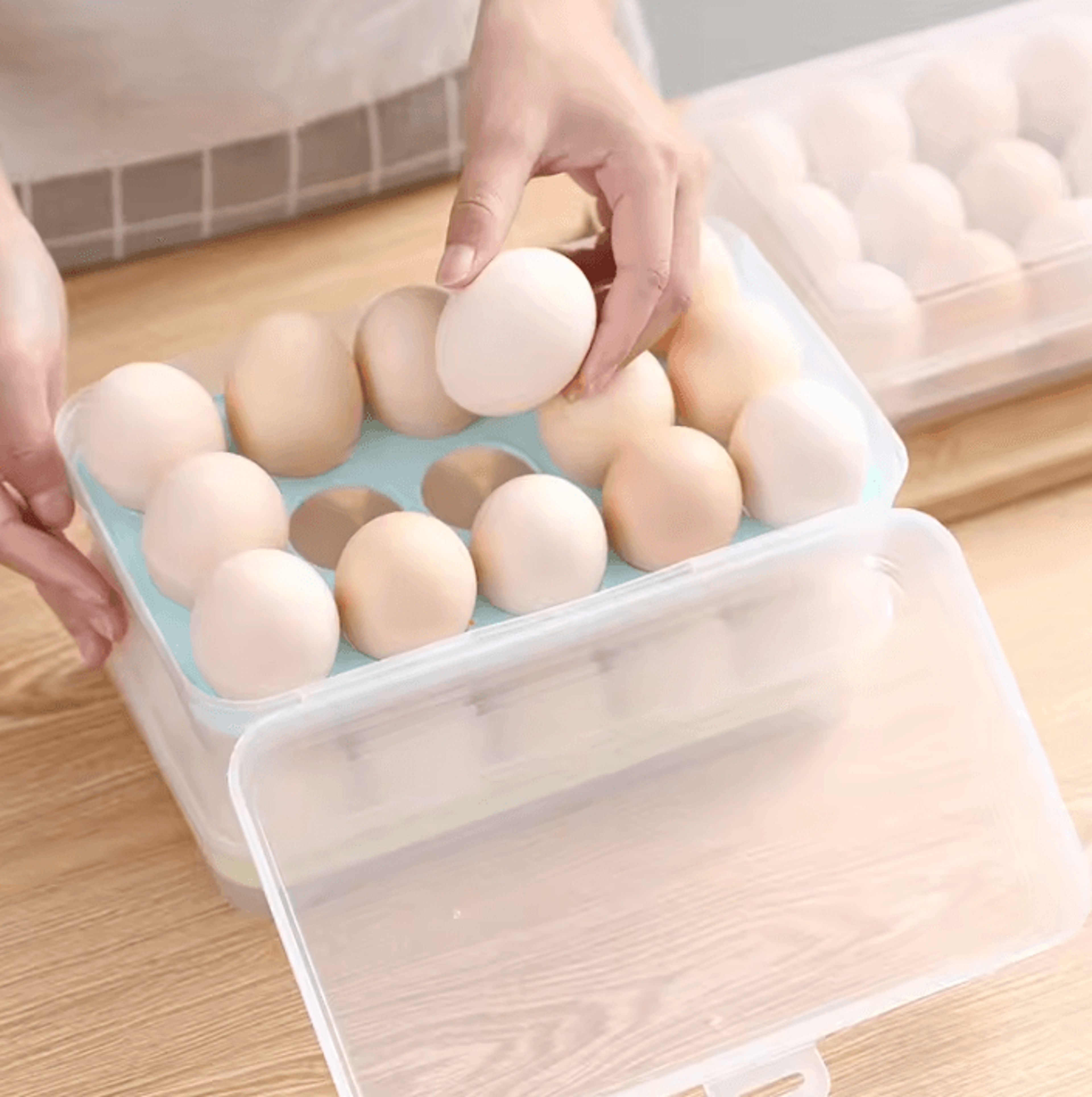 freshnest 15-grid egg storage organizer
