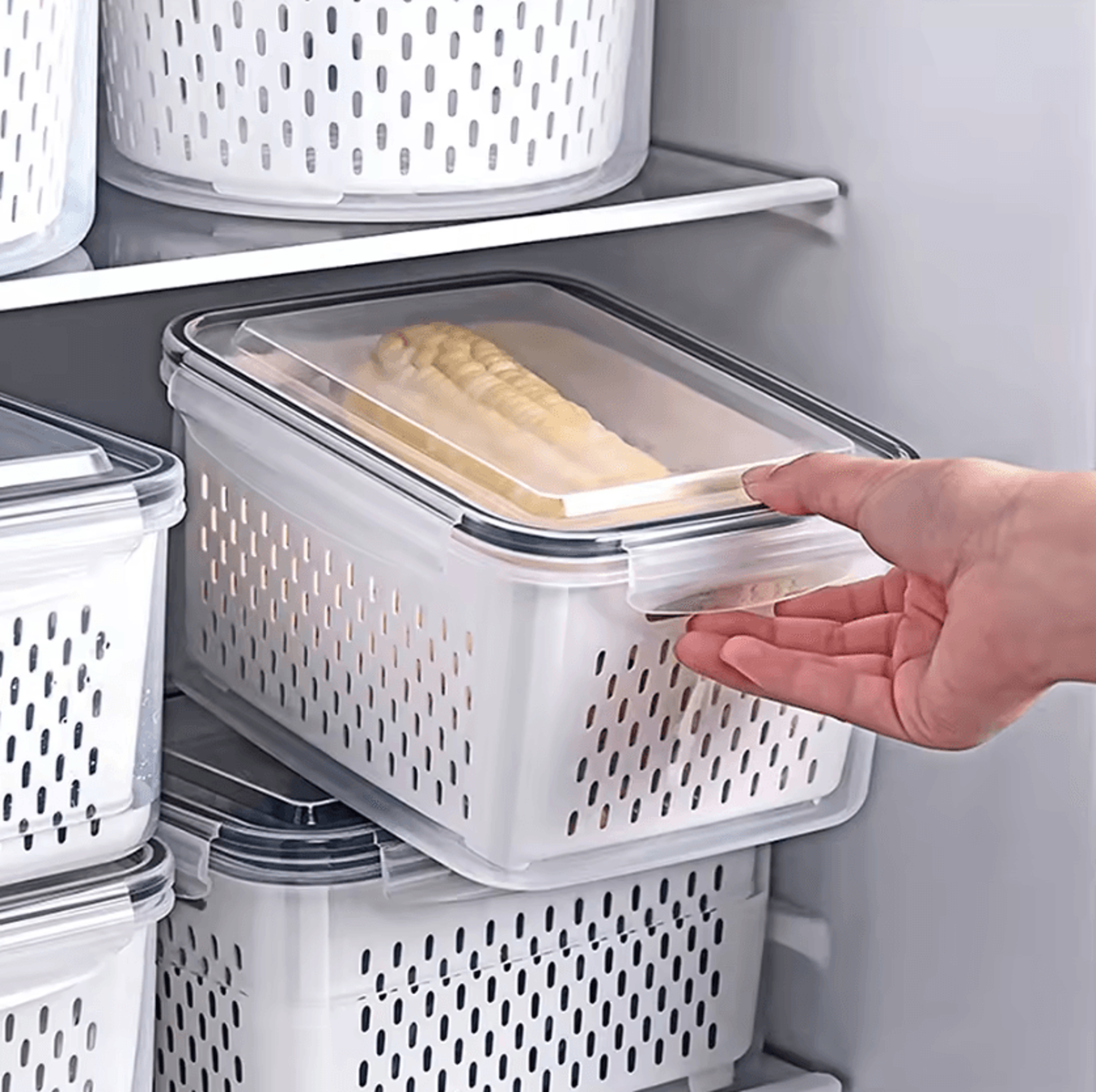 freshlock produce keeper – airtight fruit & vegetable storage container