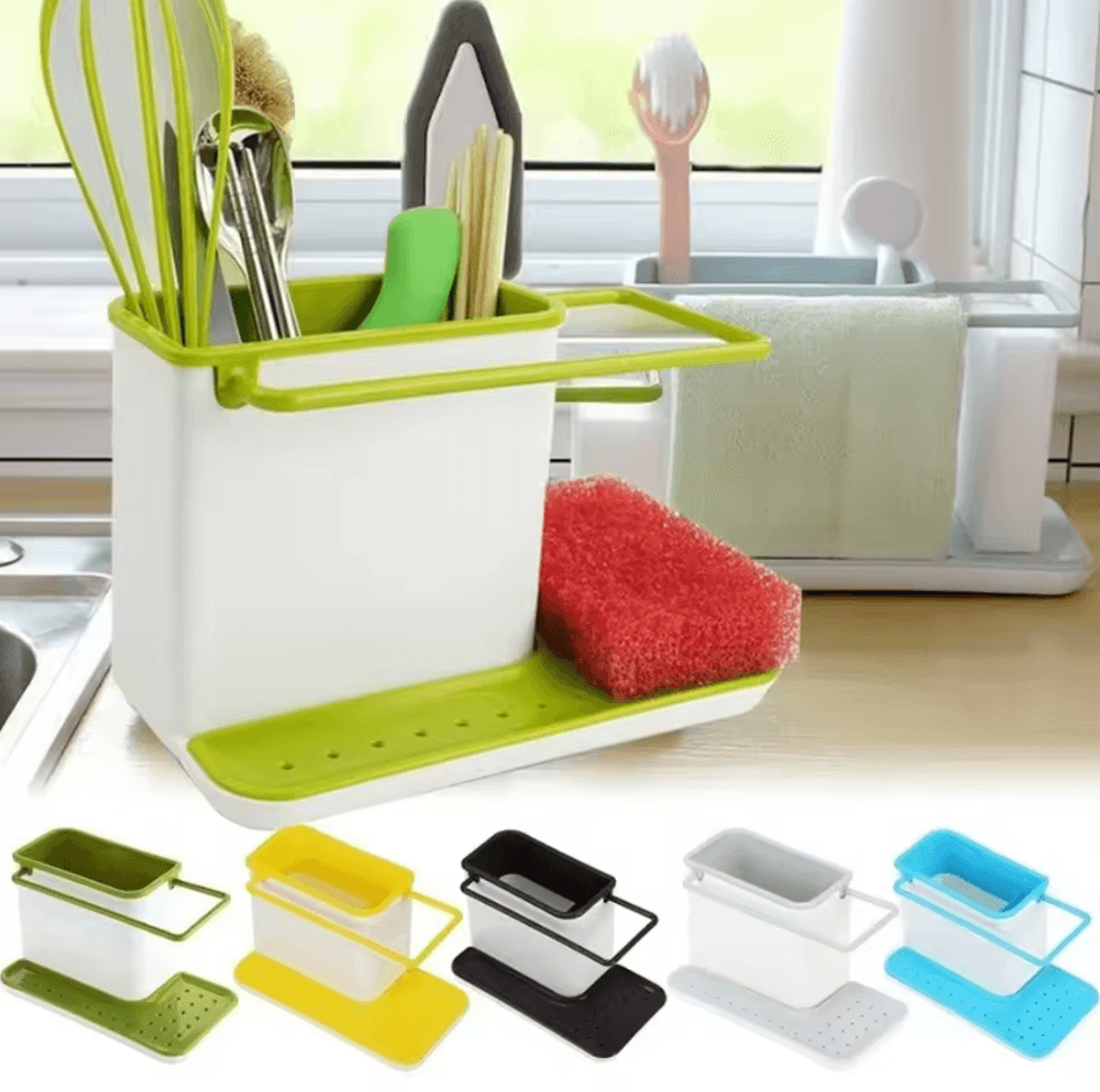 kitchen sink organizer shelf – multi-purpose faucet storage rack