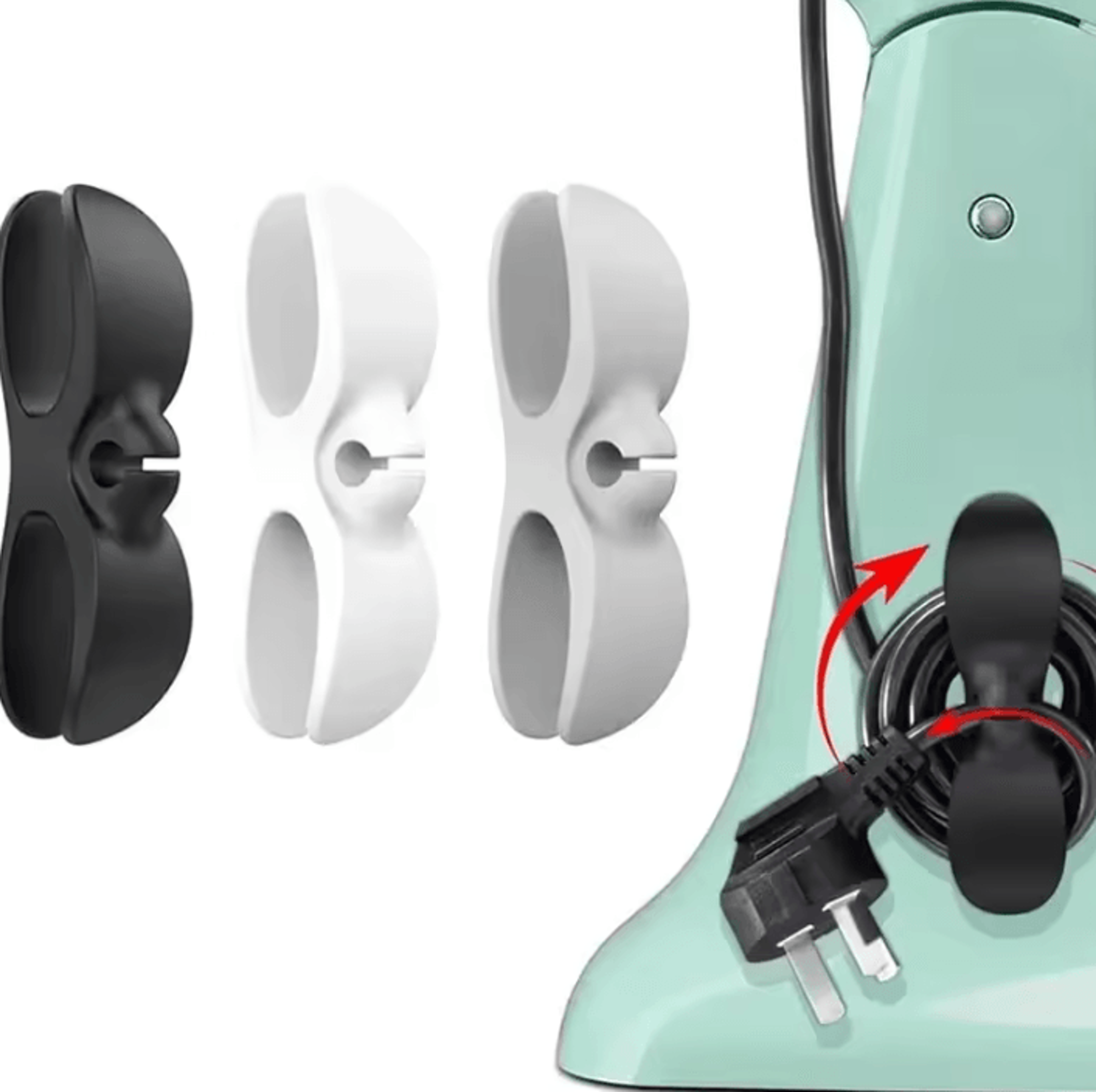 appliance cord organizer clips – self-adhesive cable management holders