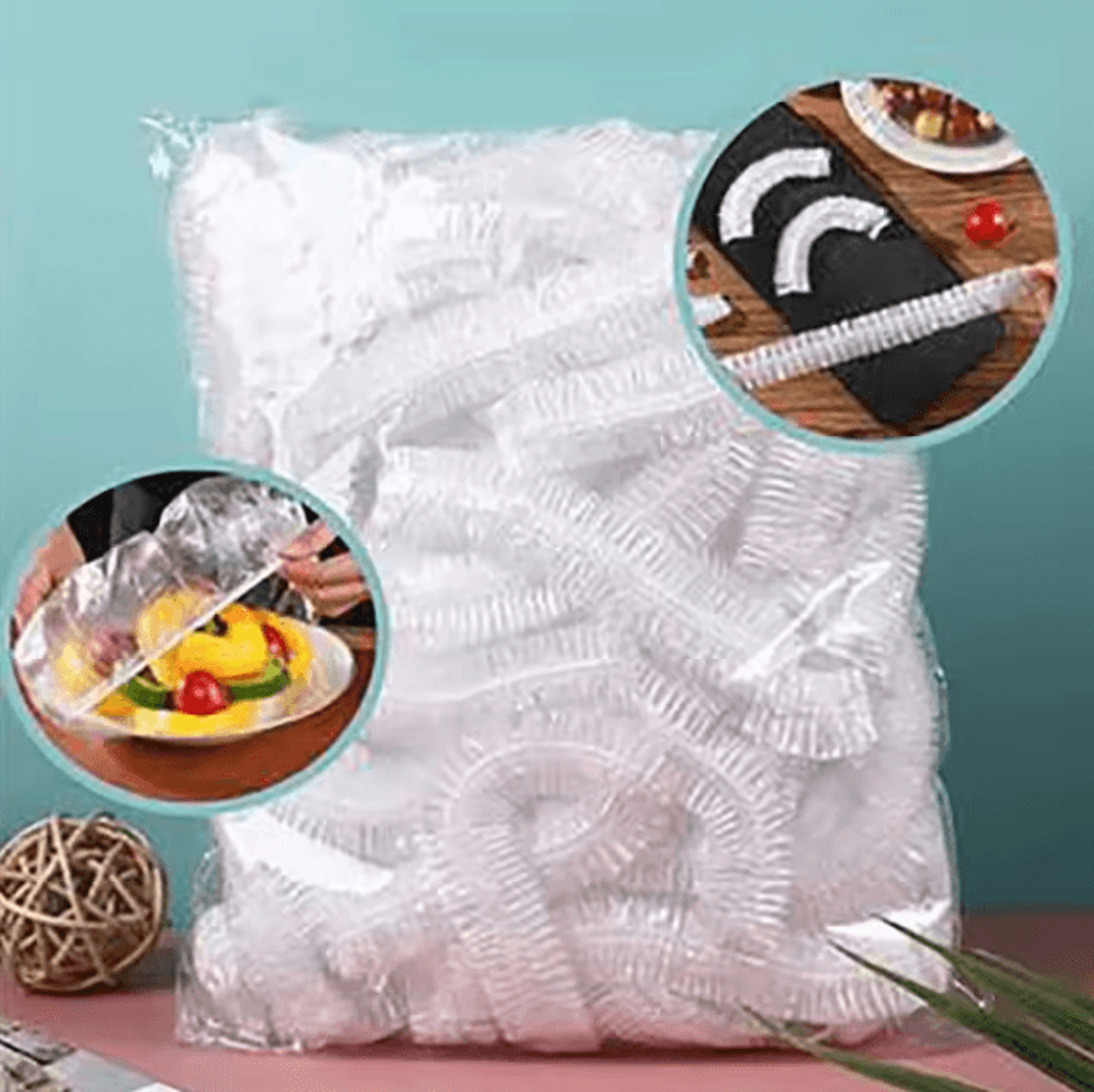 reusable elastic food covers – stretch bowl & plate fresh-keeping covers