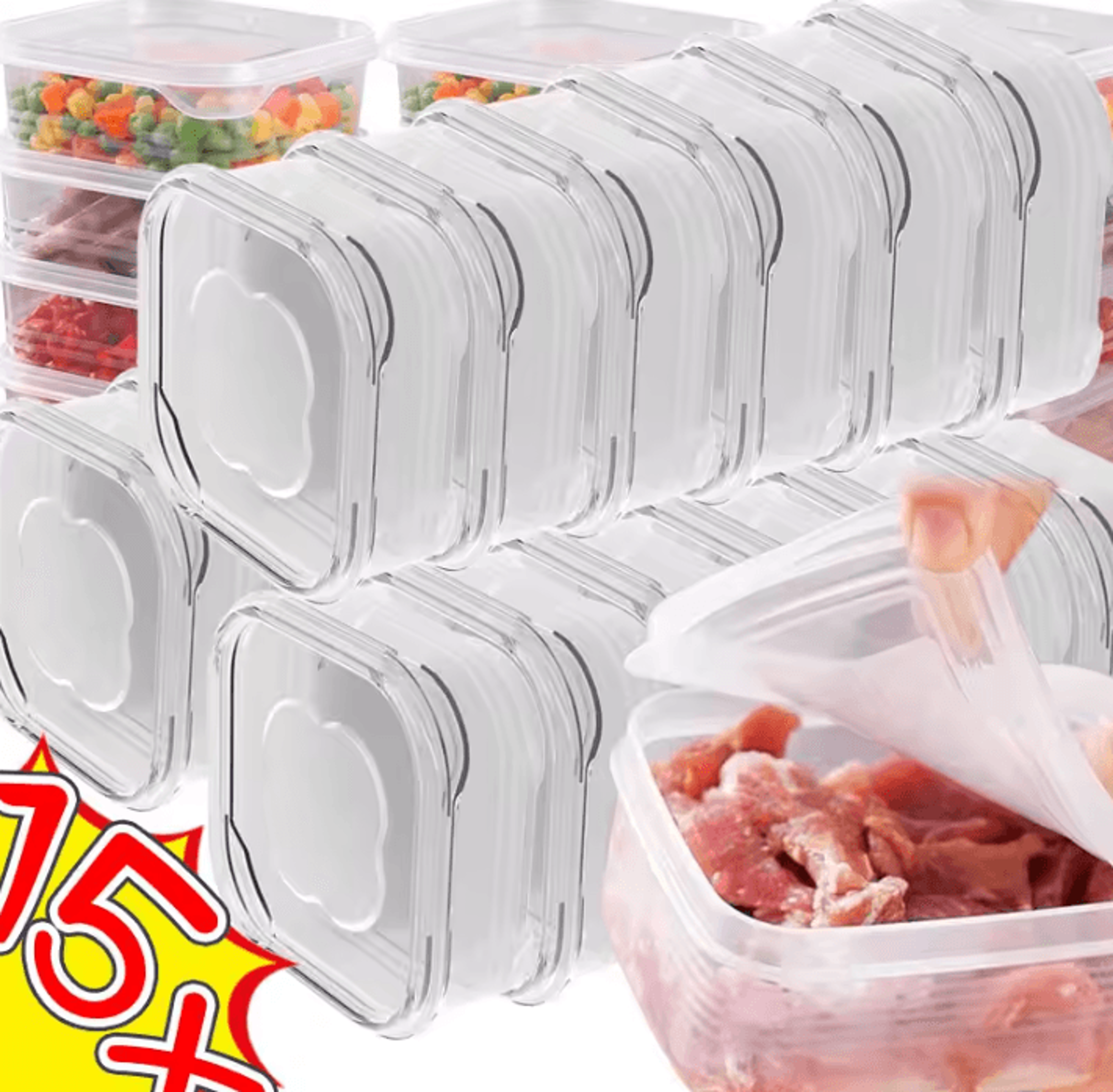 freshkeep meat storage containers – freezer & refrigerator food preservation boxes