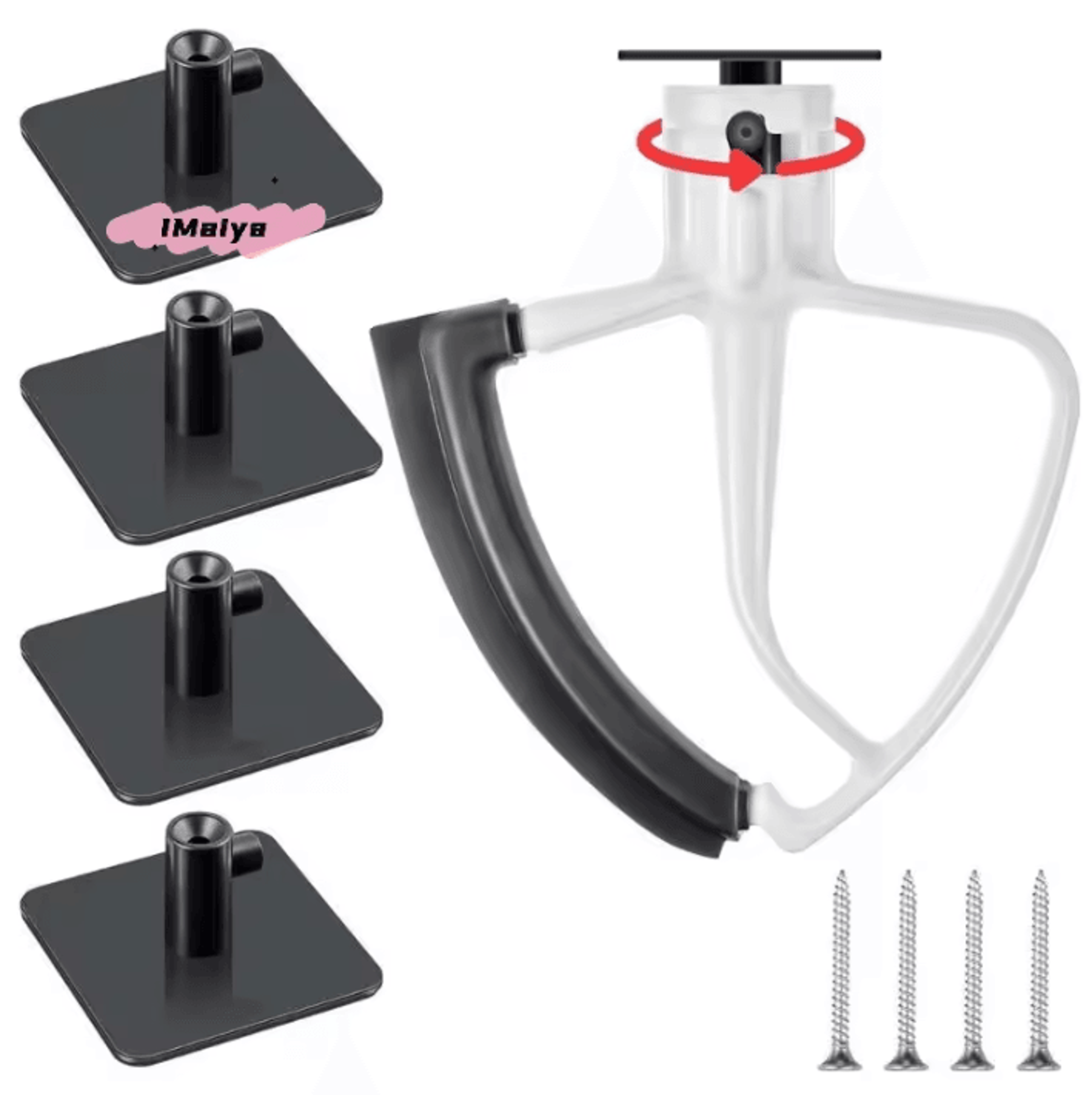 mixmate stand mixer attachment holder hooks