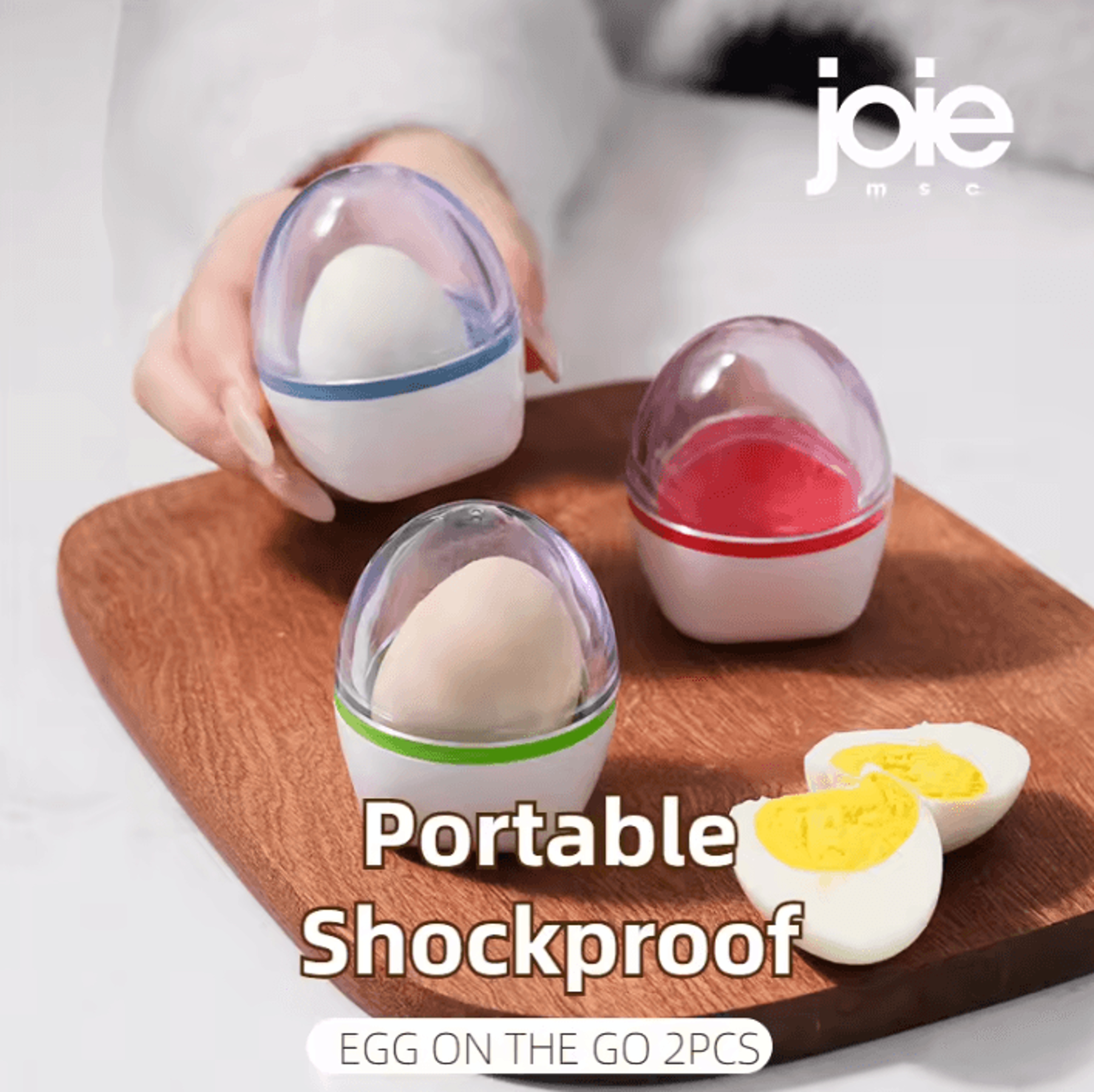eggsafe go portable shockproof egg storage case set