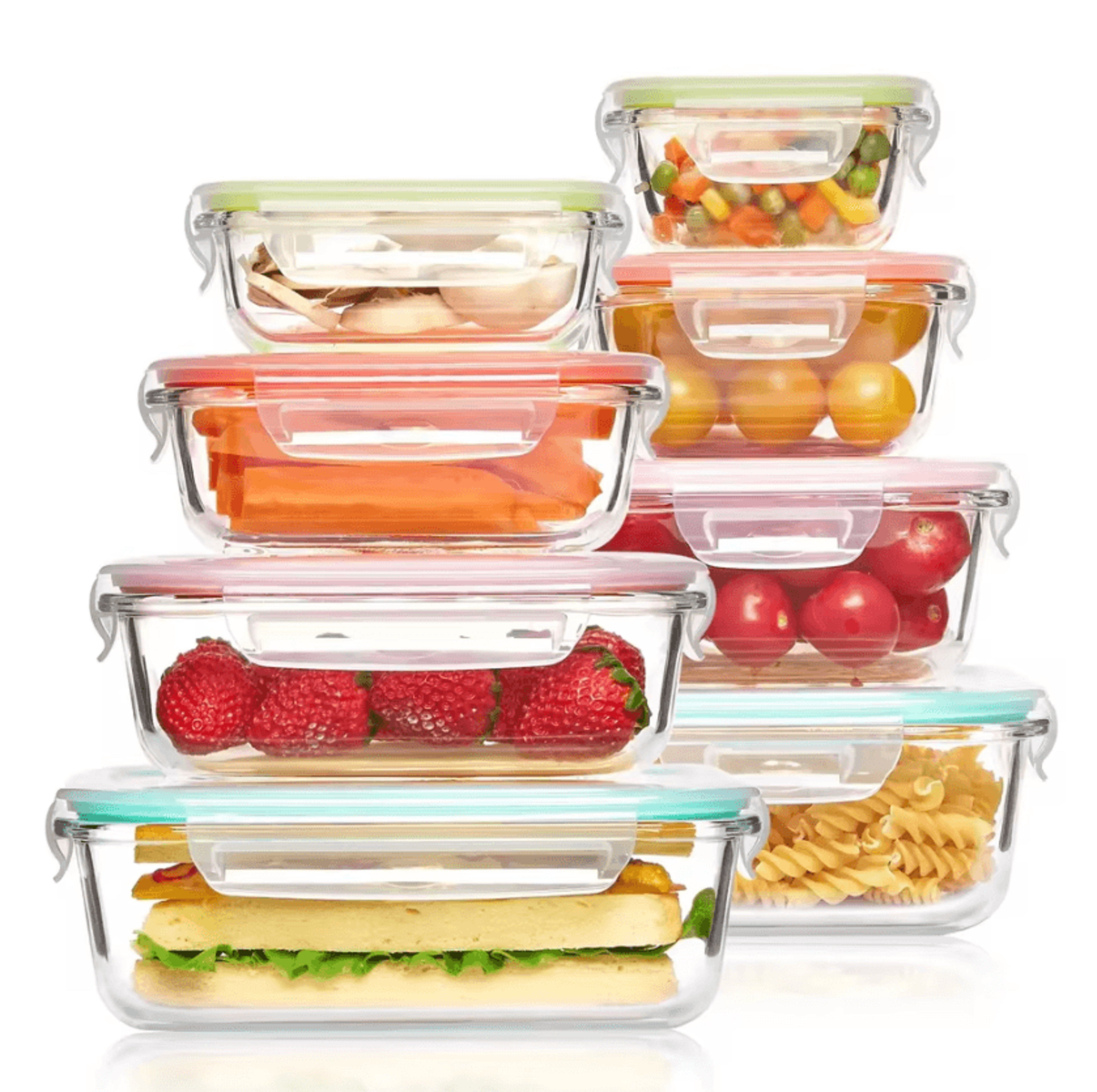 pureseal glass meal prep bento container