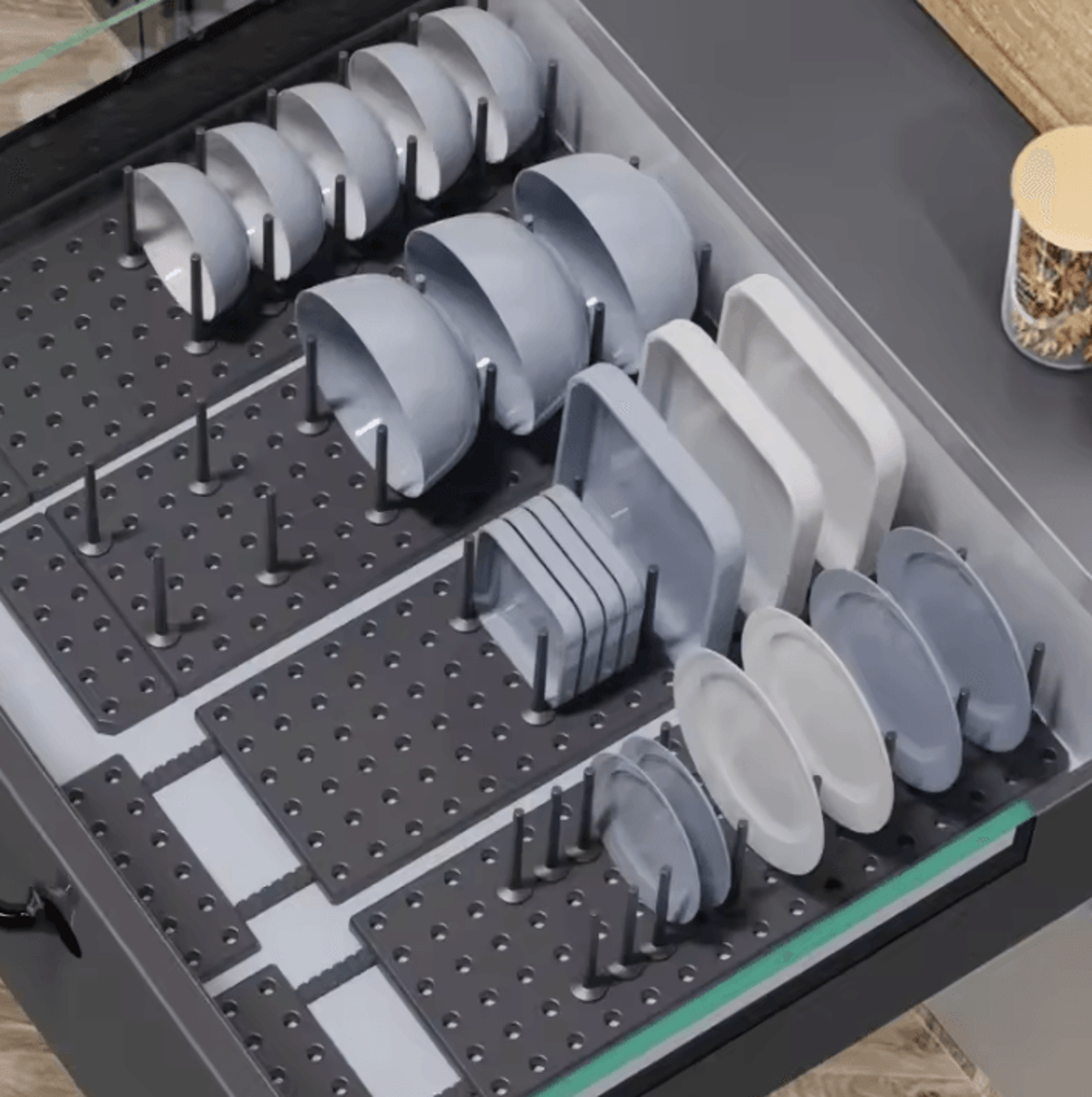 flexadjust expandable dish drying & storage rack