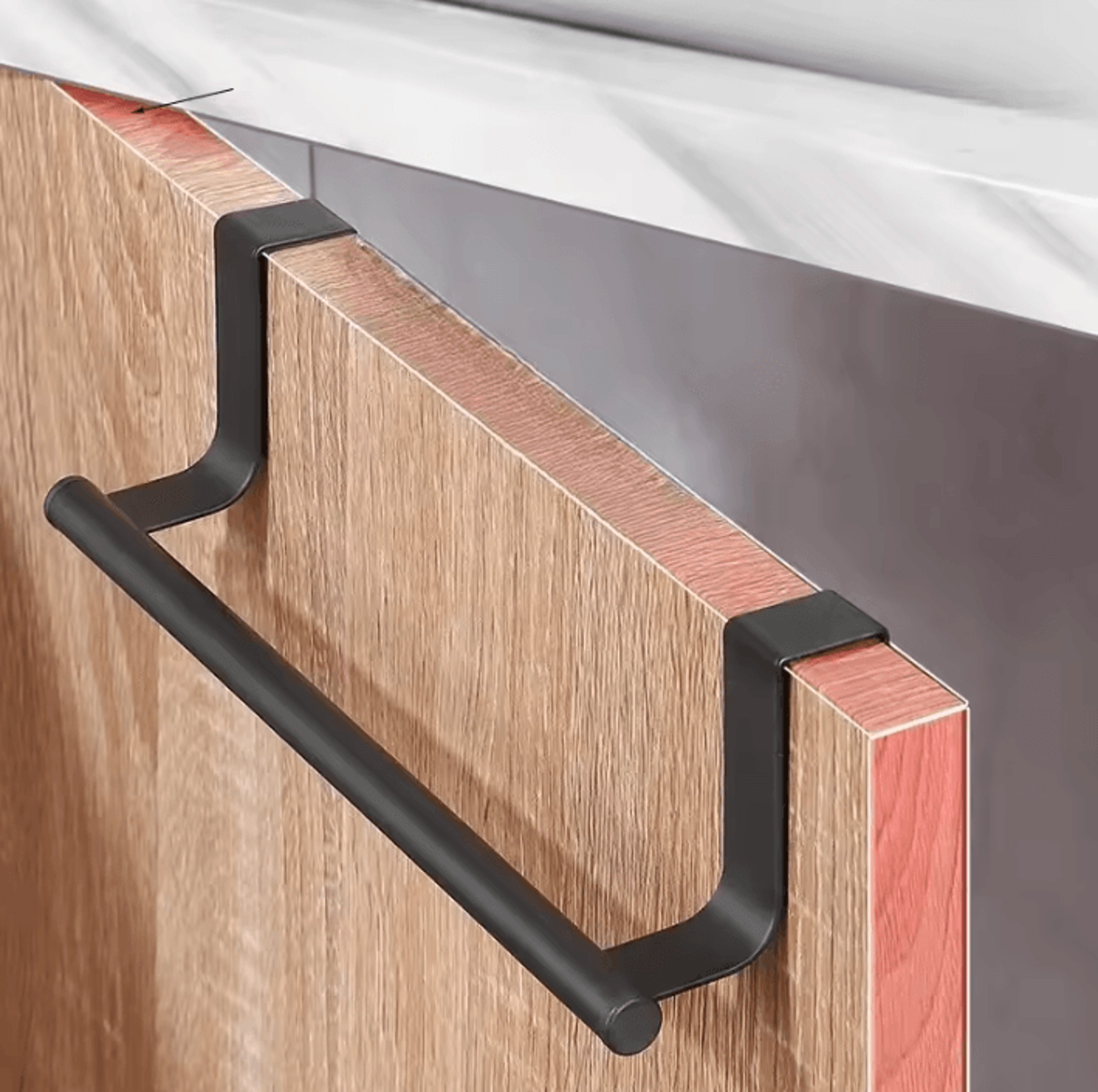 stainless steel over-cabinet towel rack – space-saving kitchen & bathroom organizer
